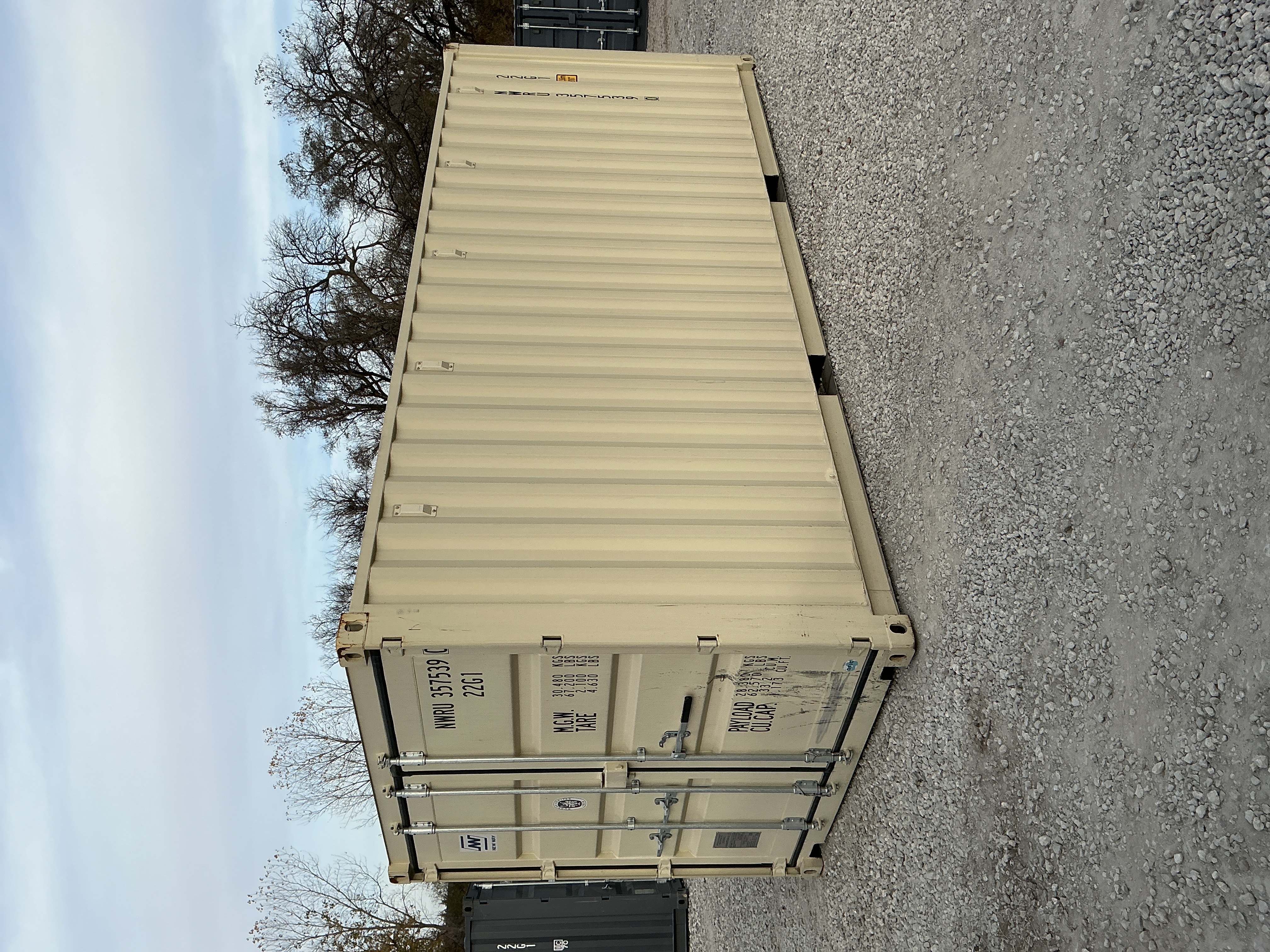 Front corner view of the product