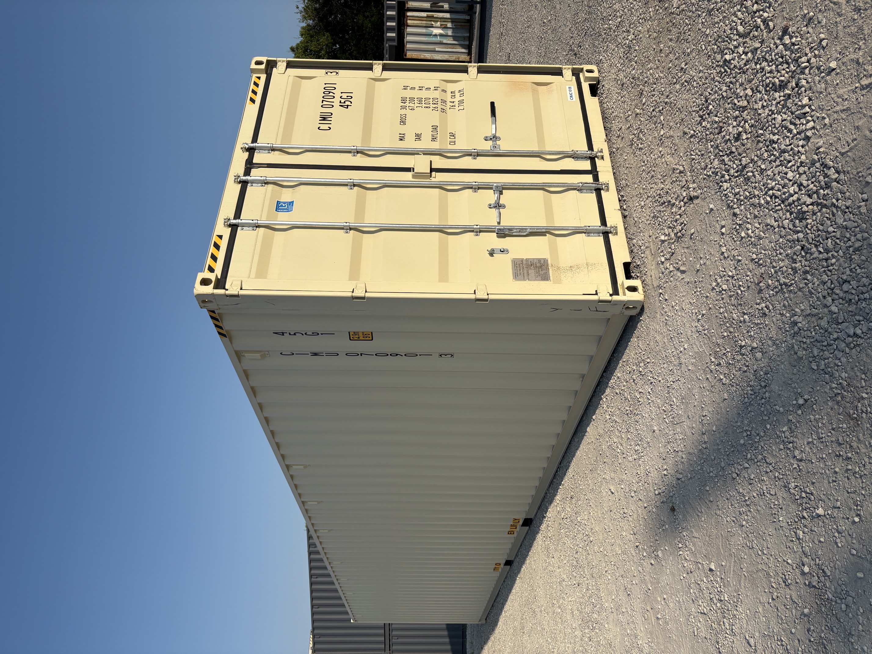 Front corner view of the product