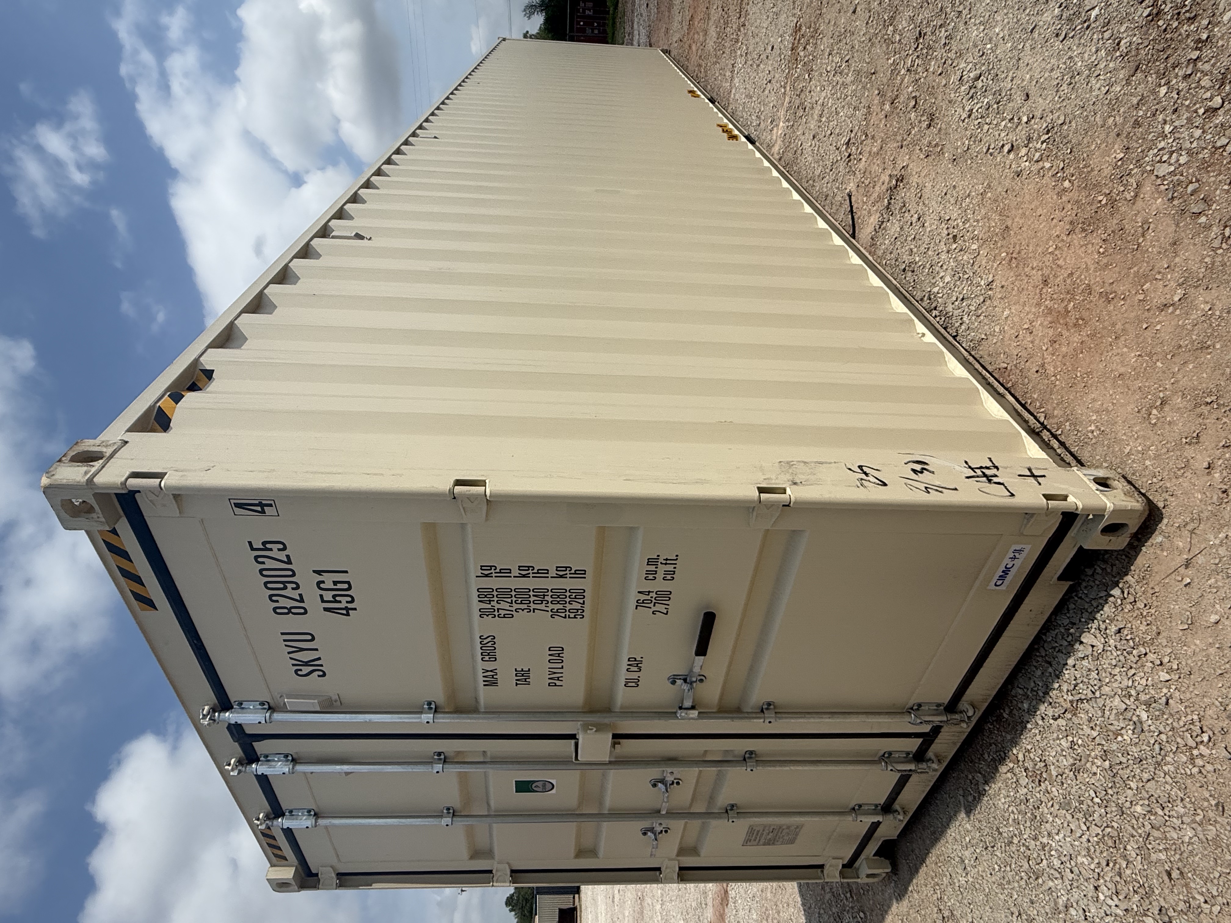 Front corner view of the product