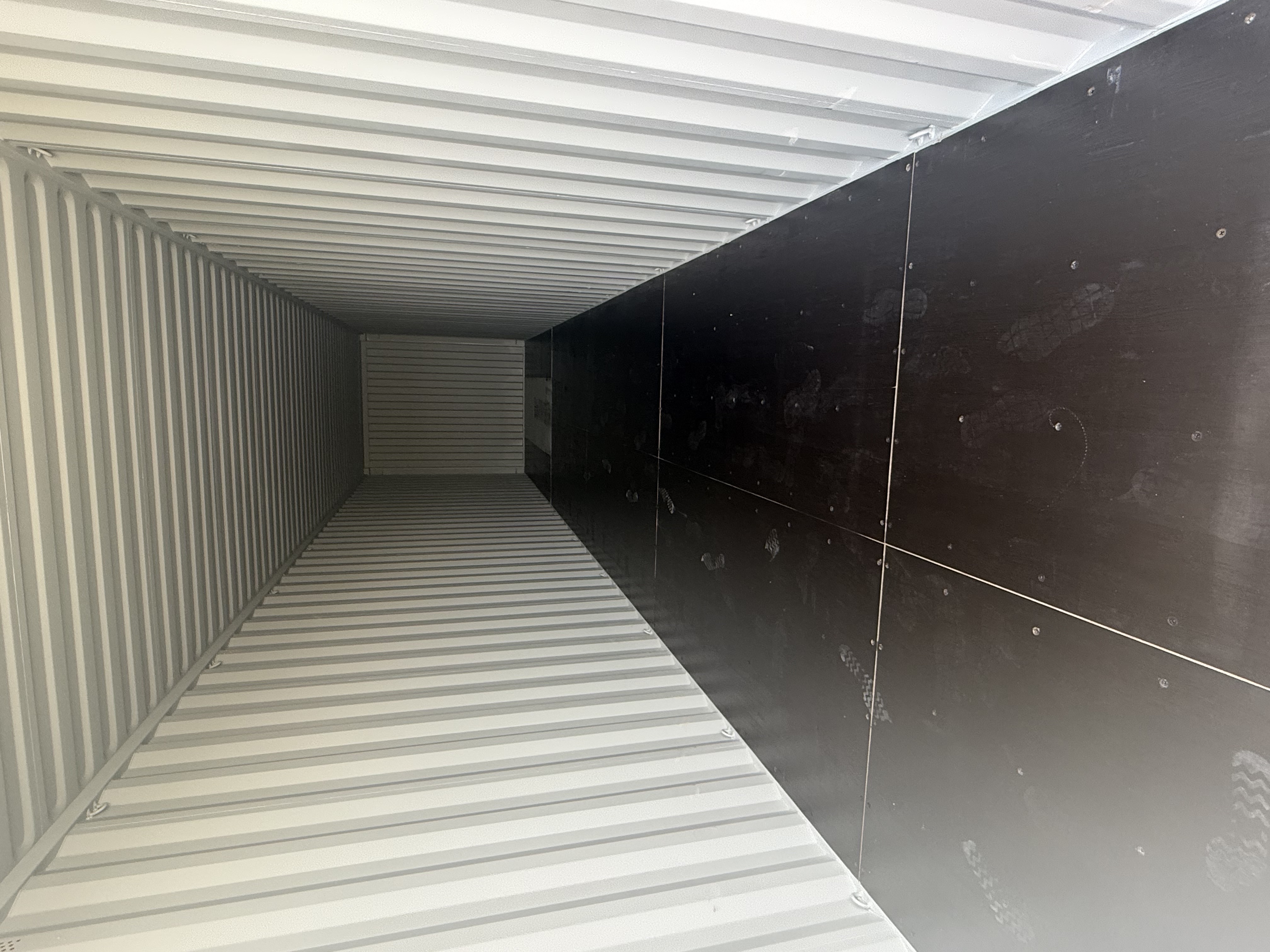 Rear corner view of the product