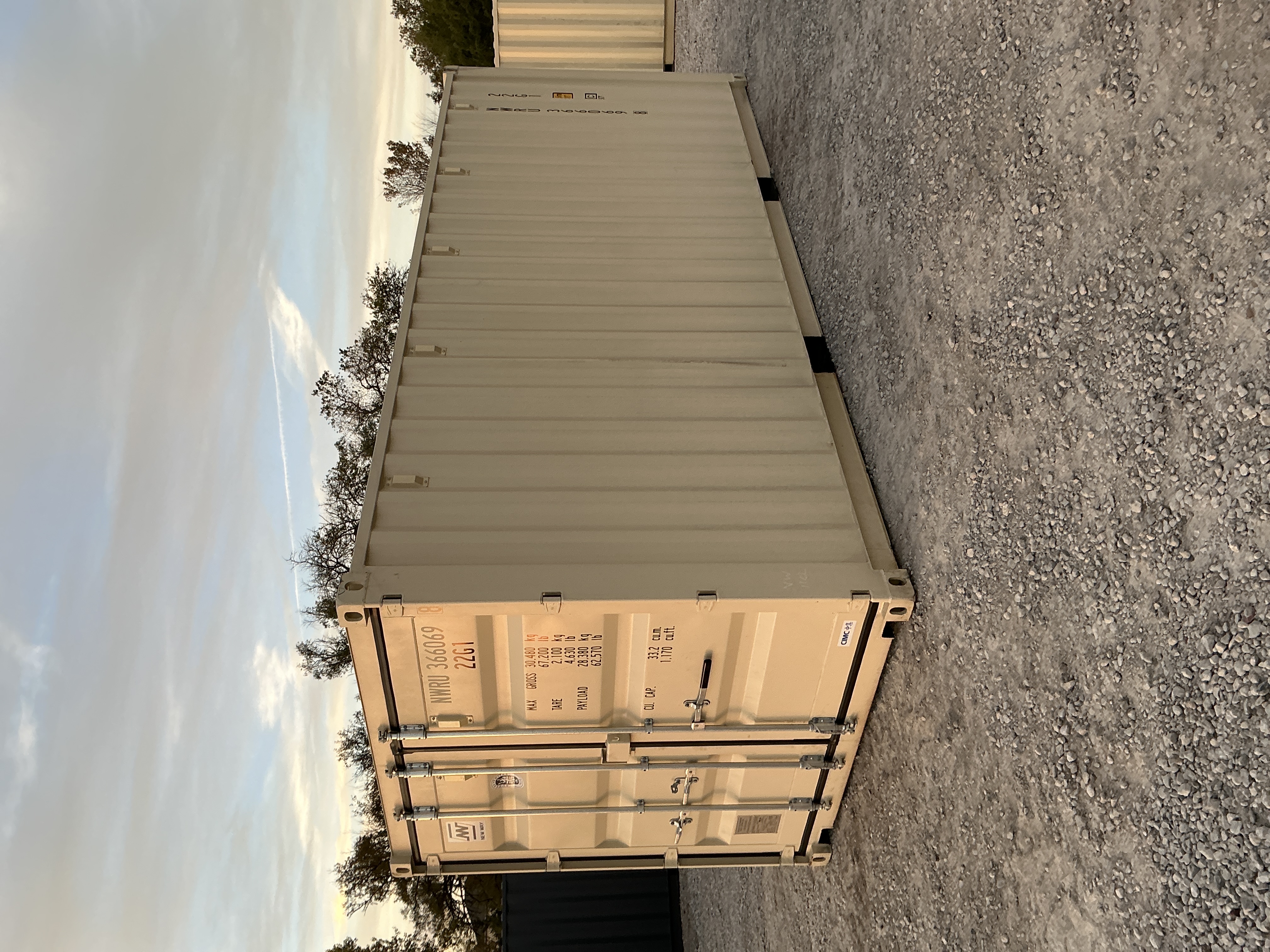 Front corner view of the product