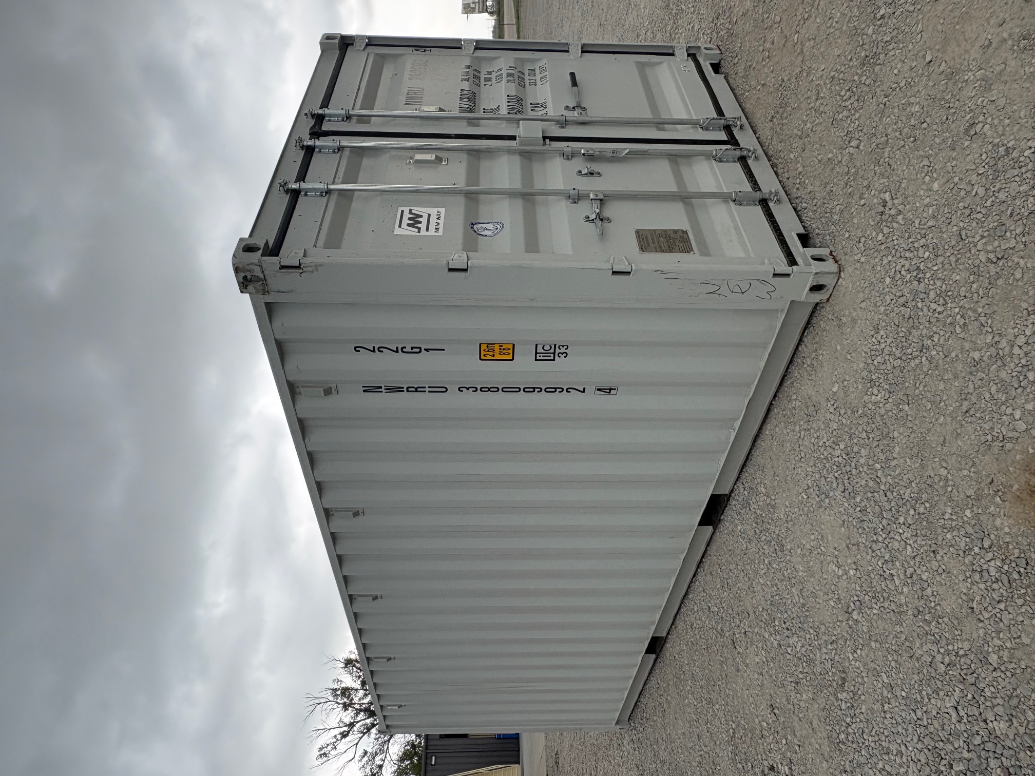 Front corner view of the product