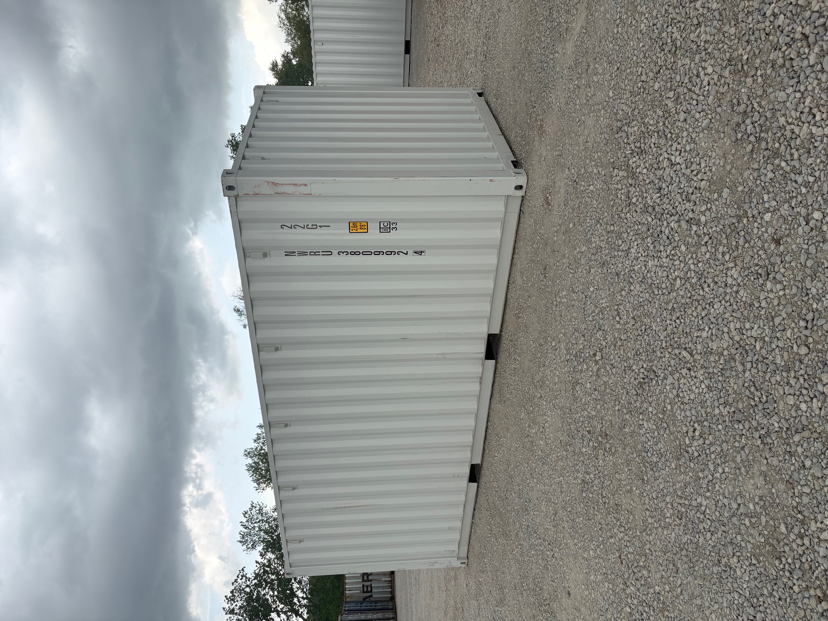 Rear corner view of the product