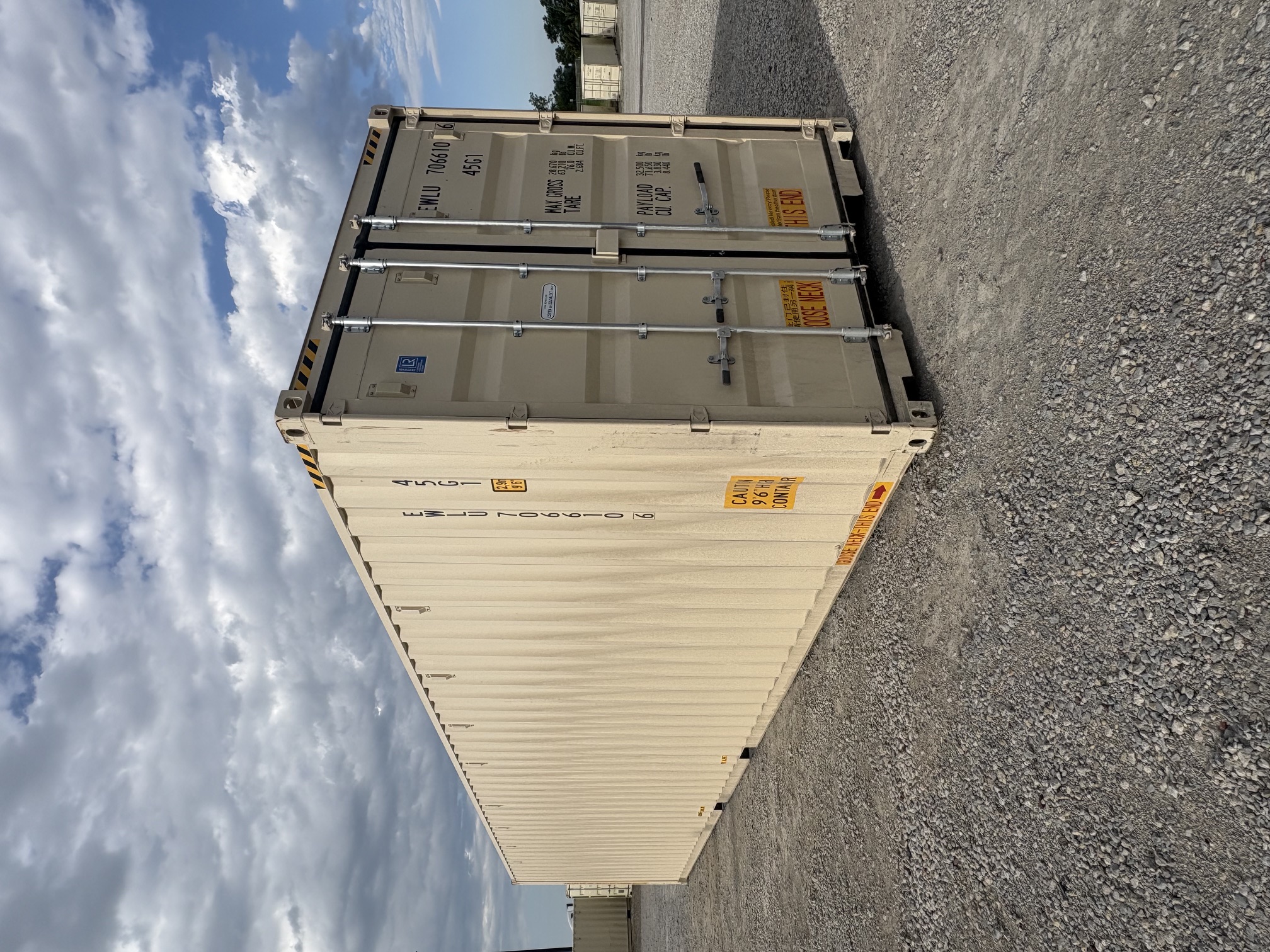 Front corner view of the product