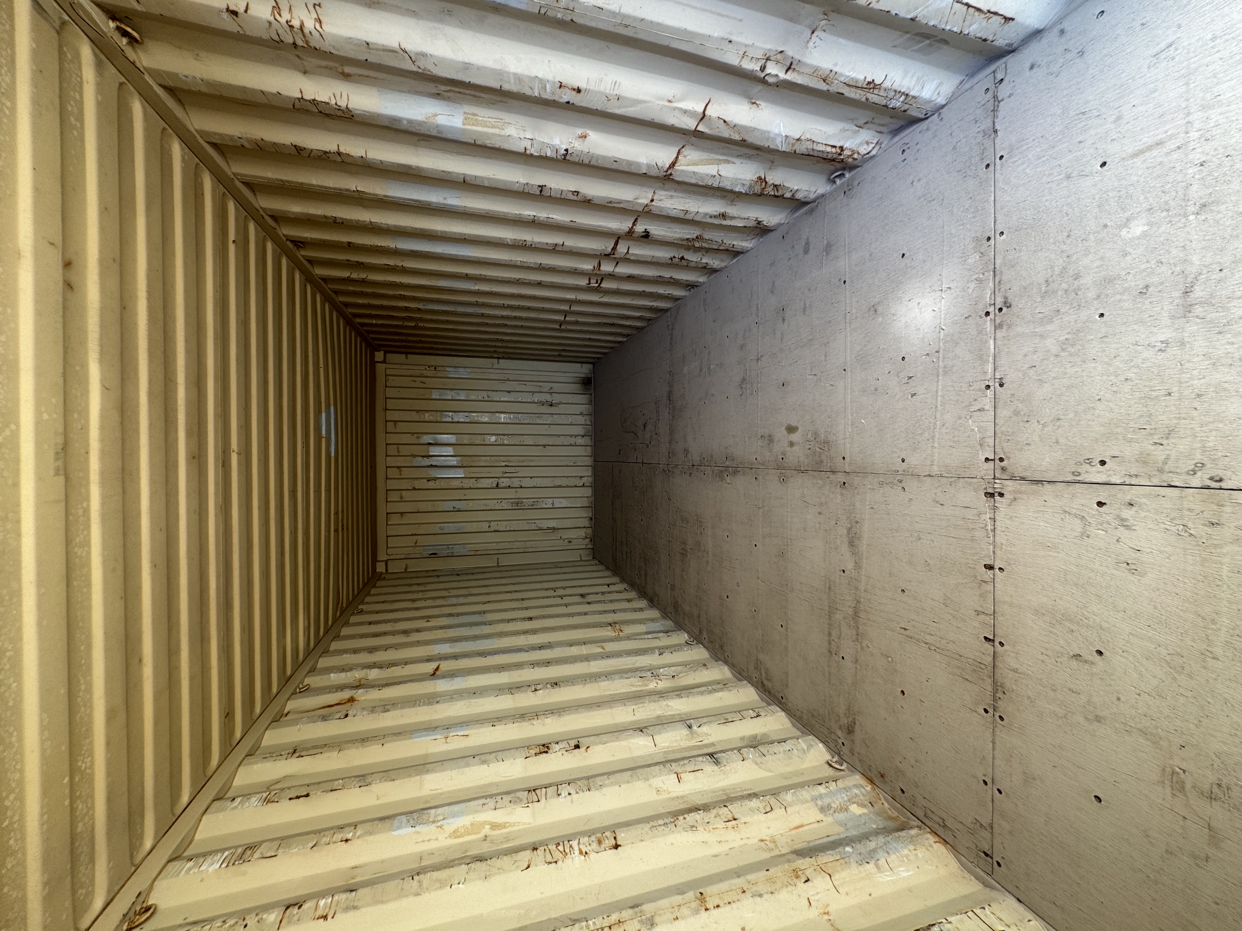 Rear corner view of the product