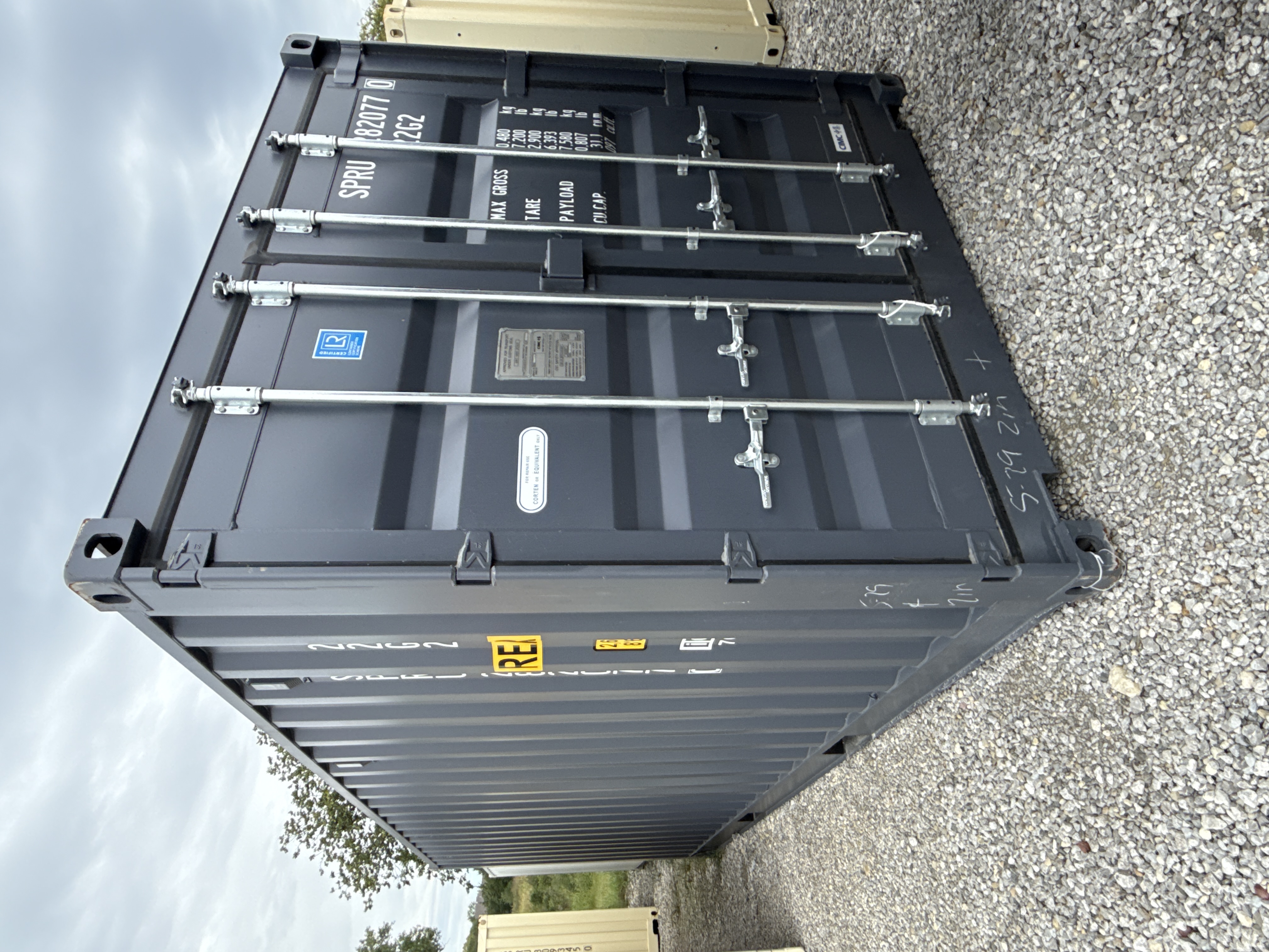 Front corner view of the product