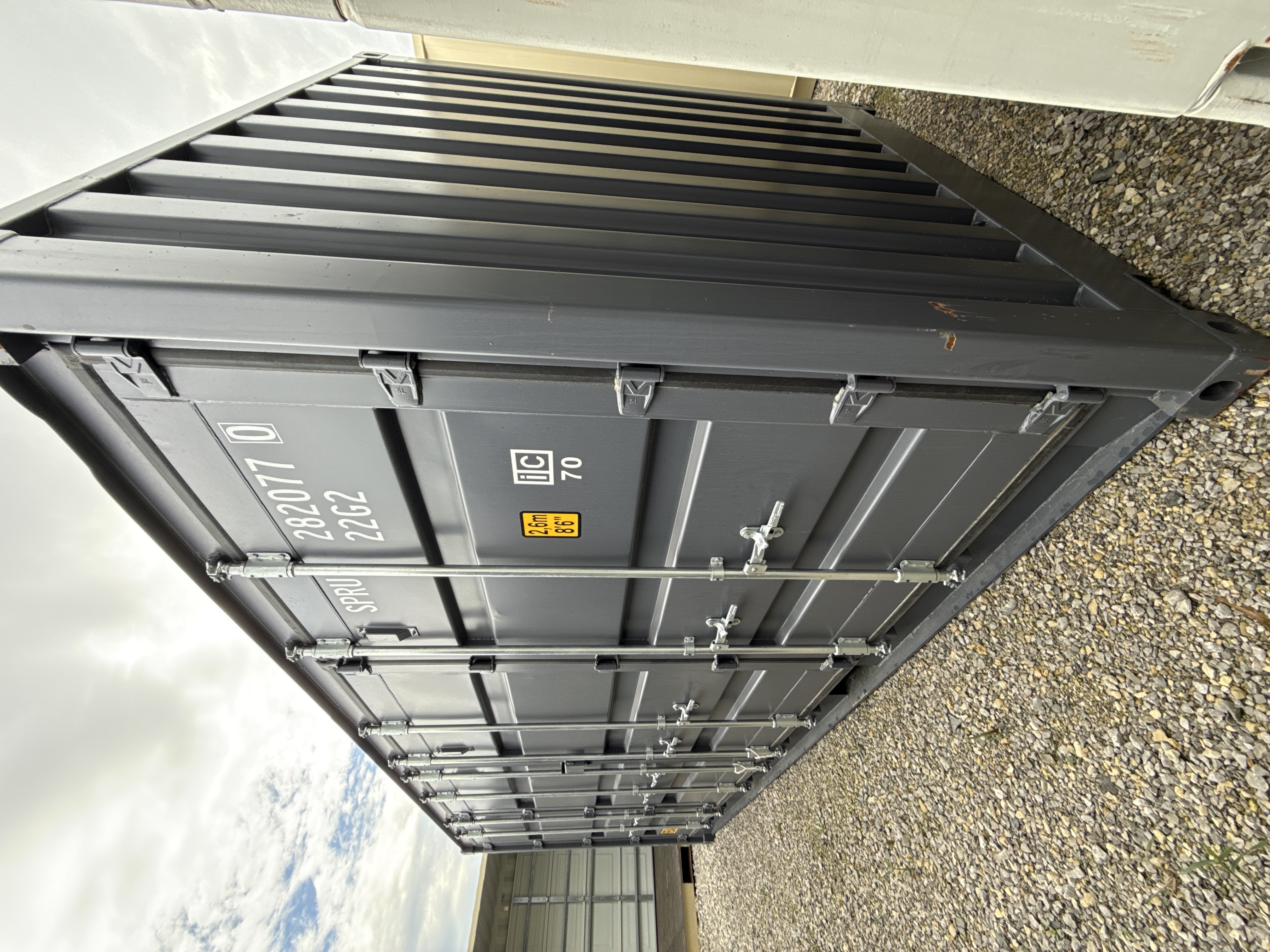 Rear corner view of the product