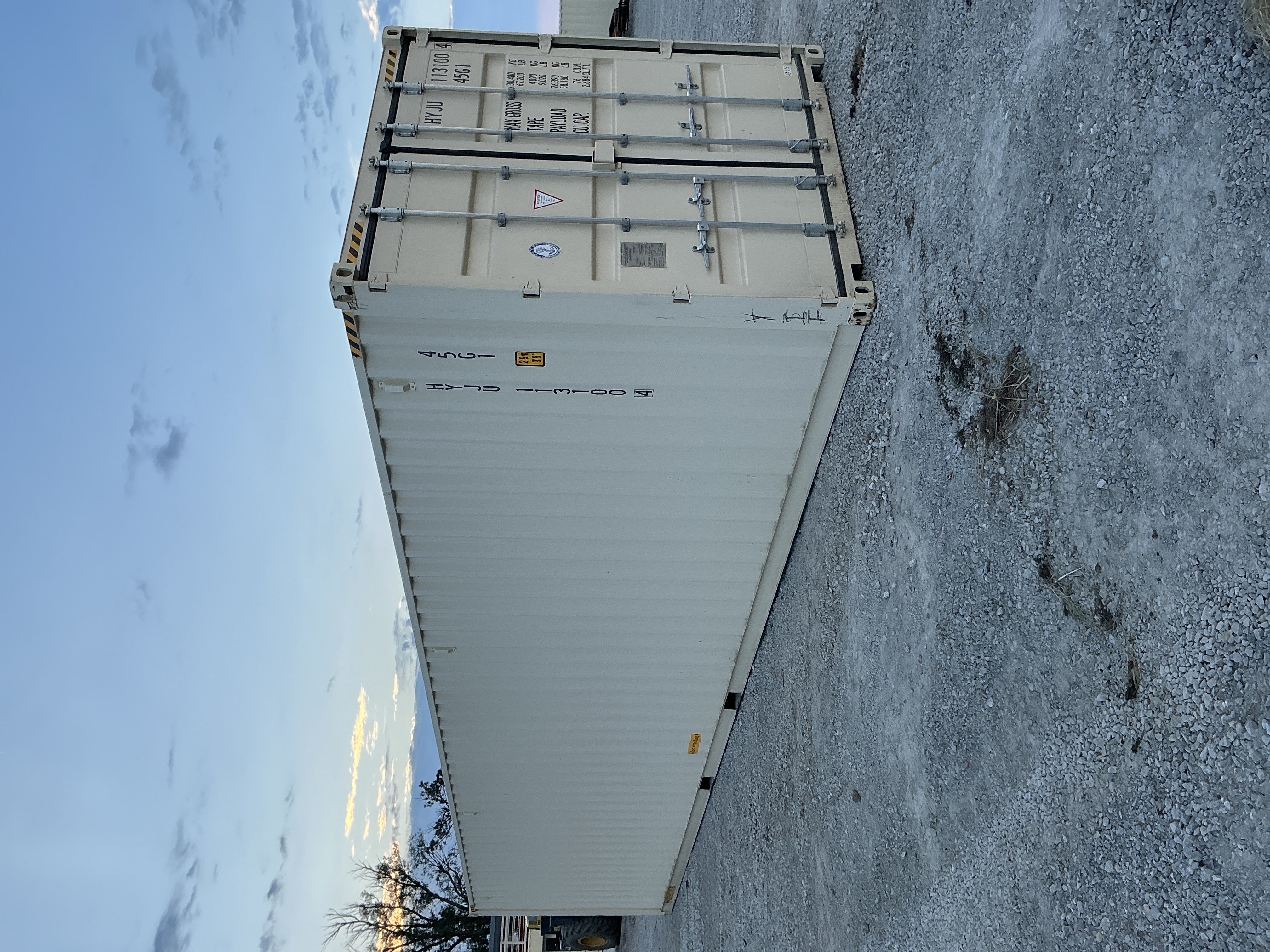 Front corner view of the product