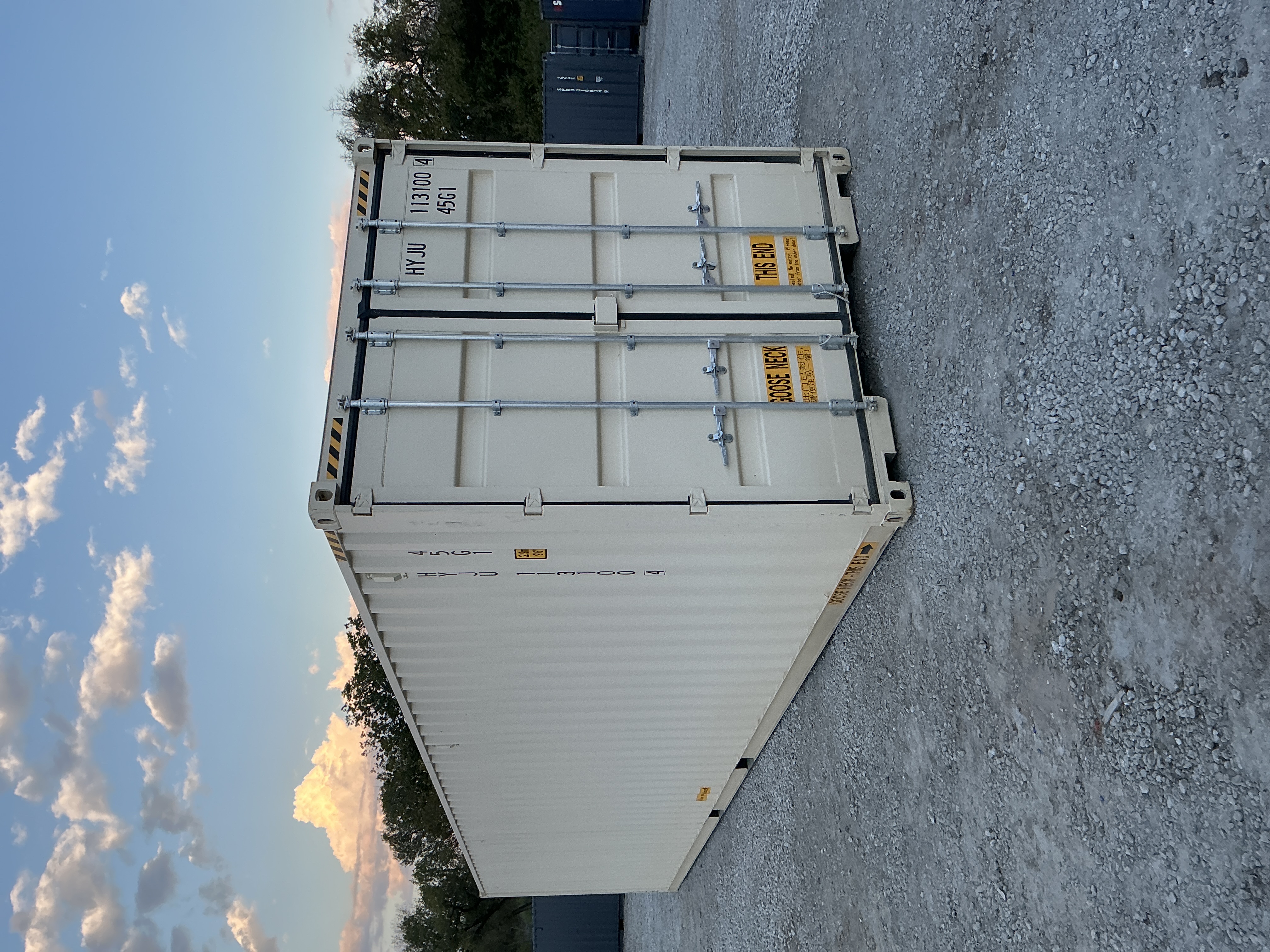 Rear corner view of the product