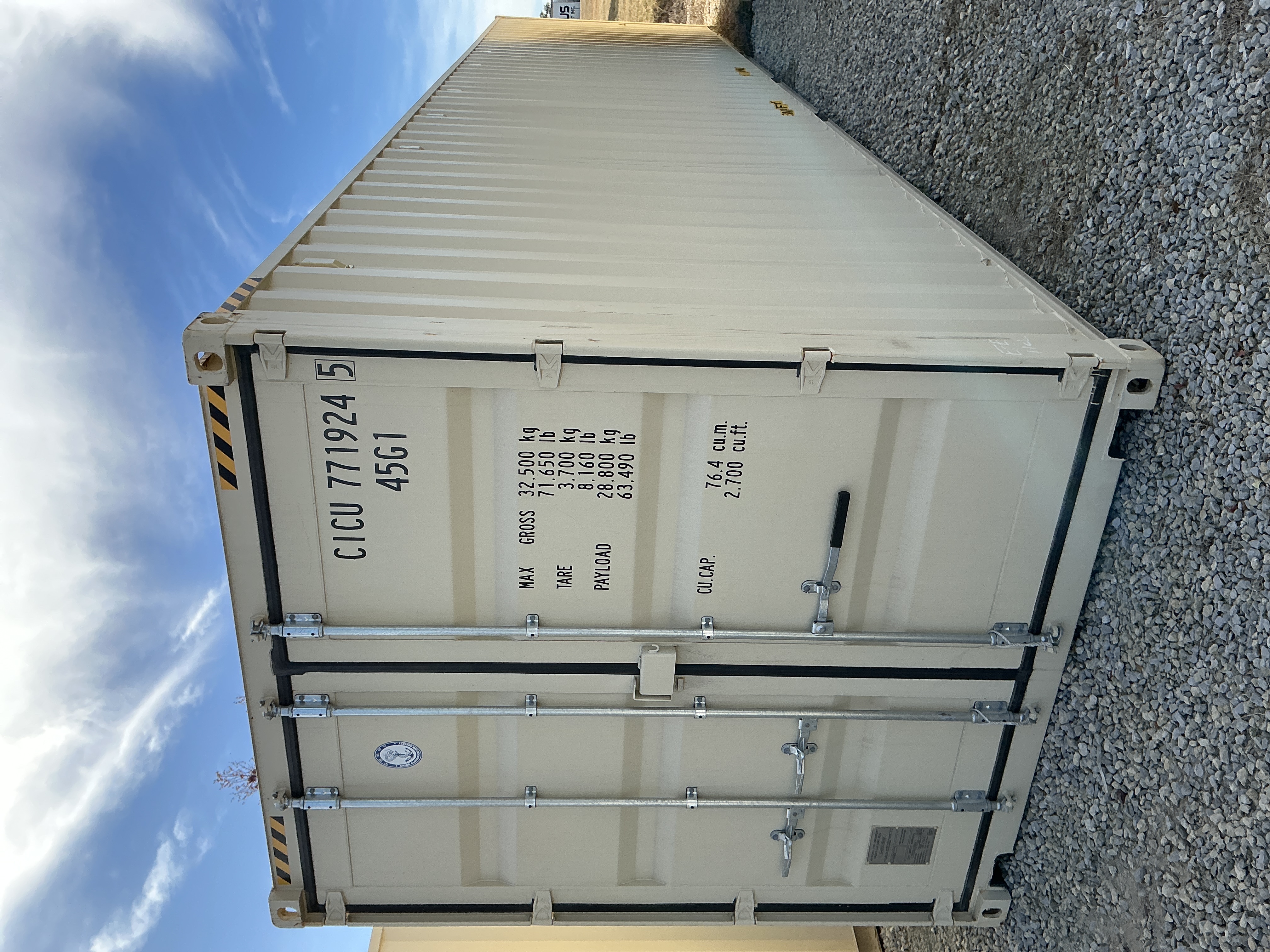 Front corner view of the product