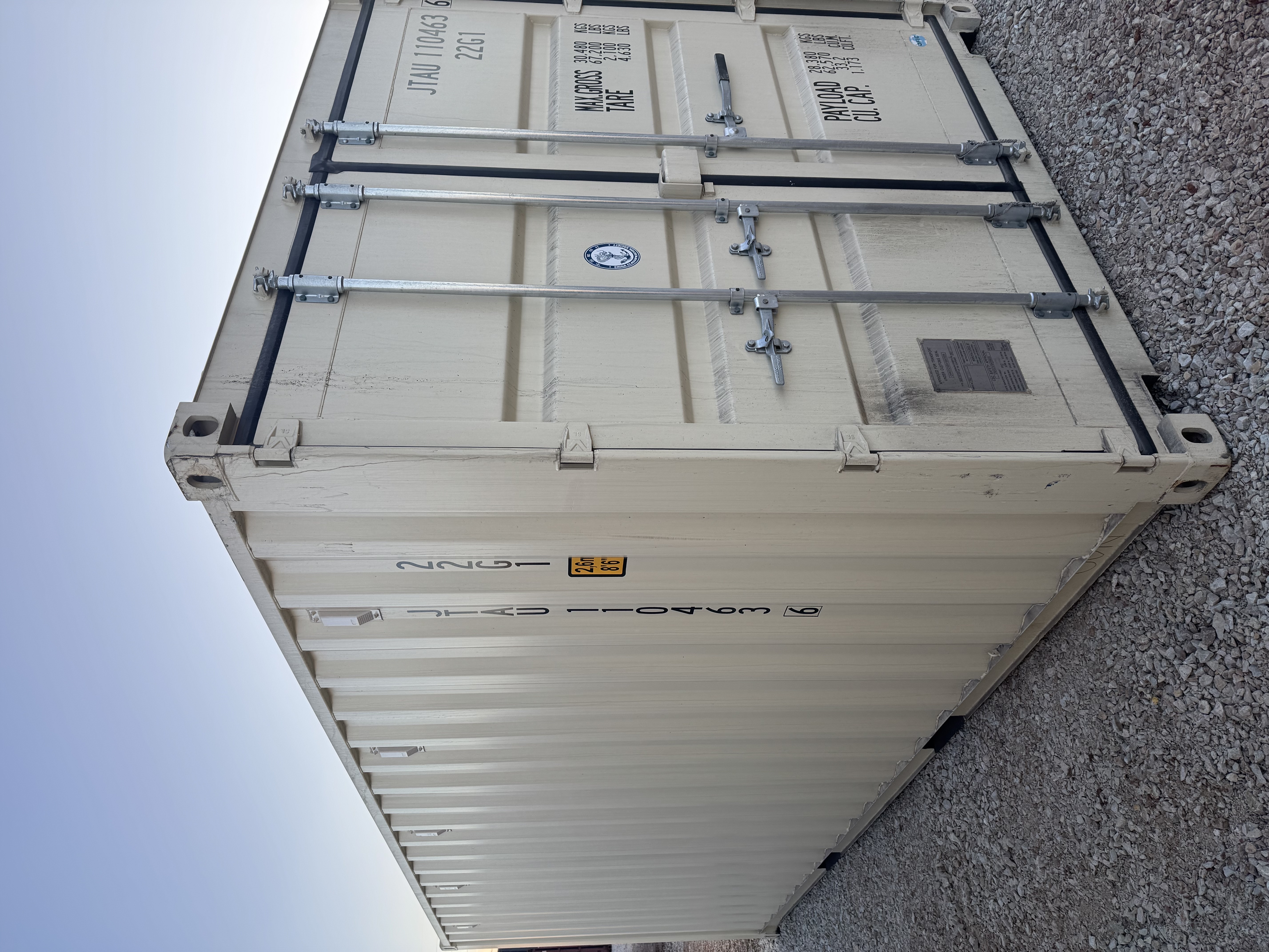 Front corner view of the product