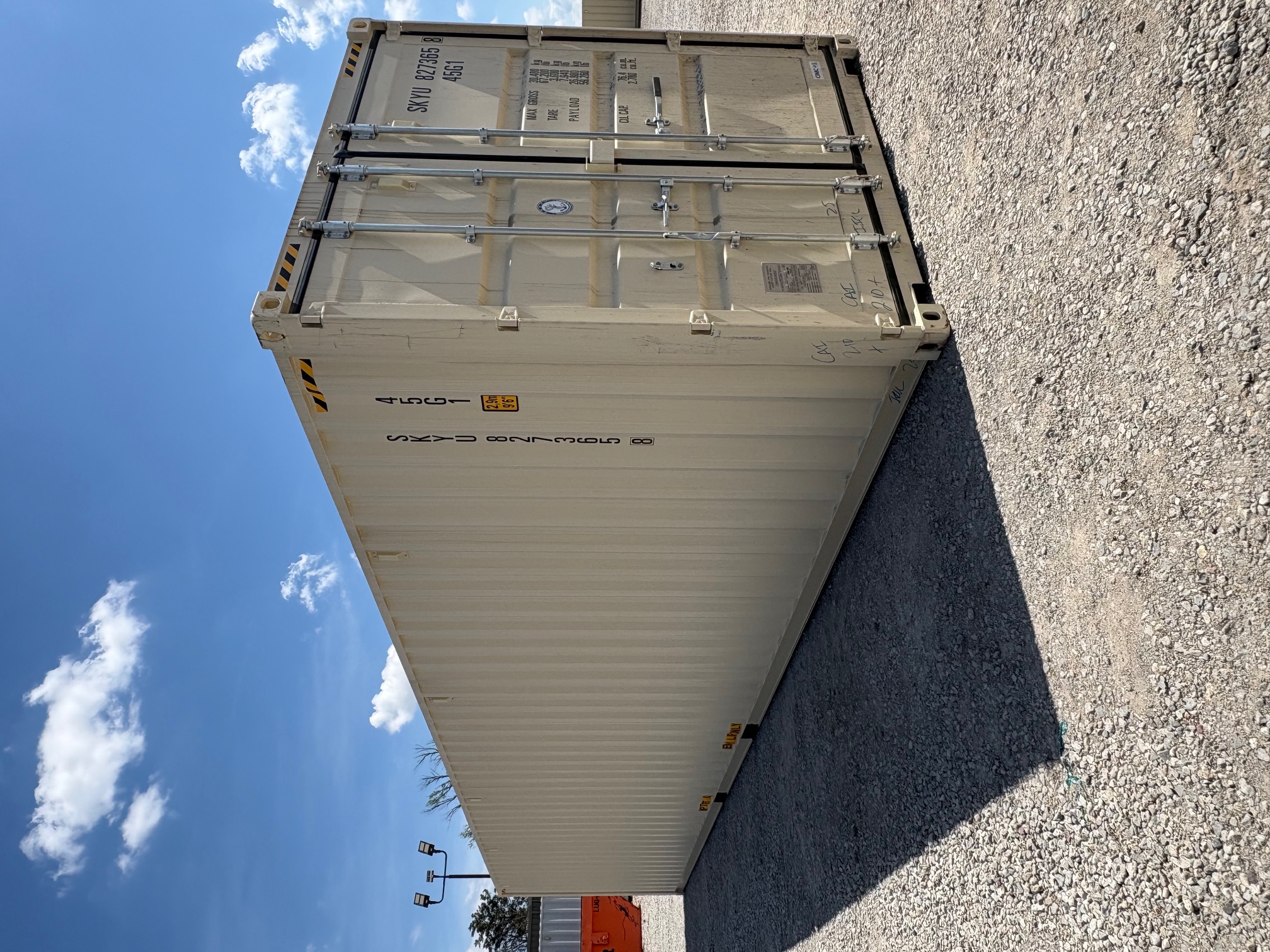 Front corner view of the product