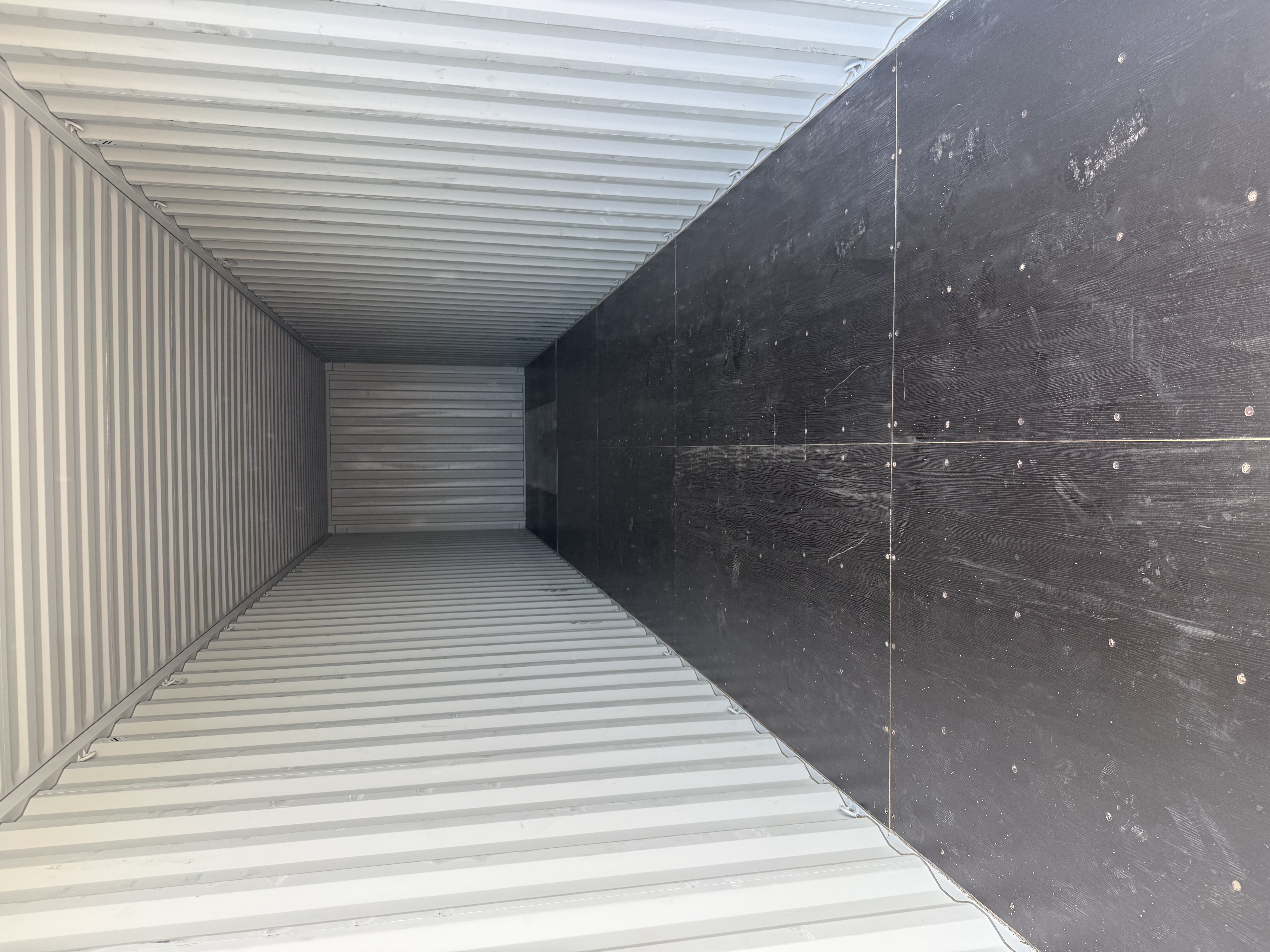 Rear corner view of the product