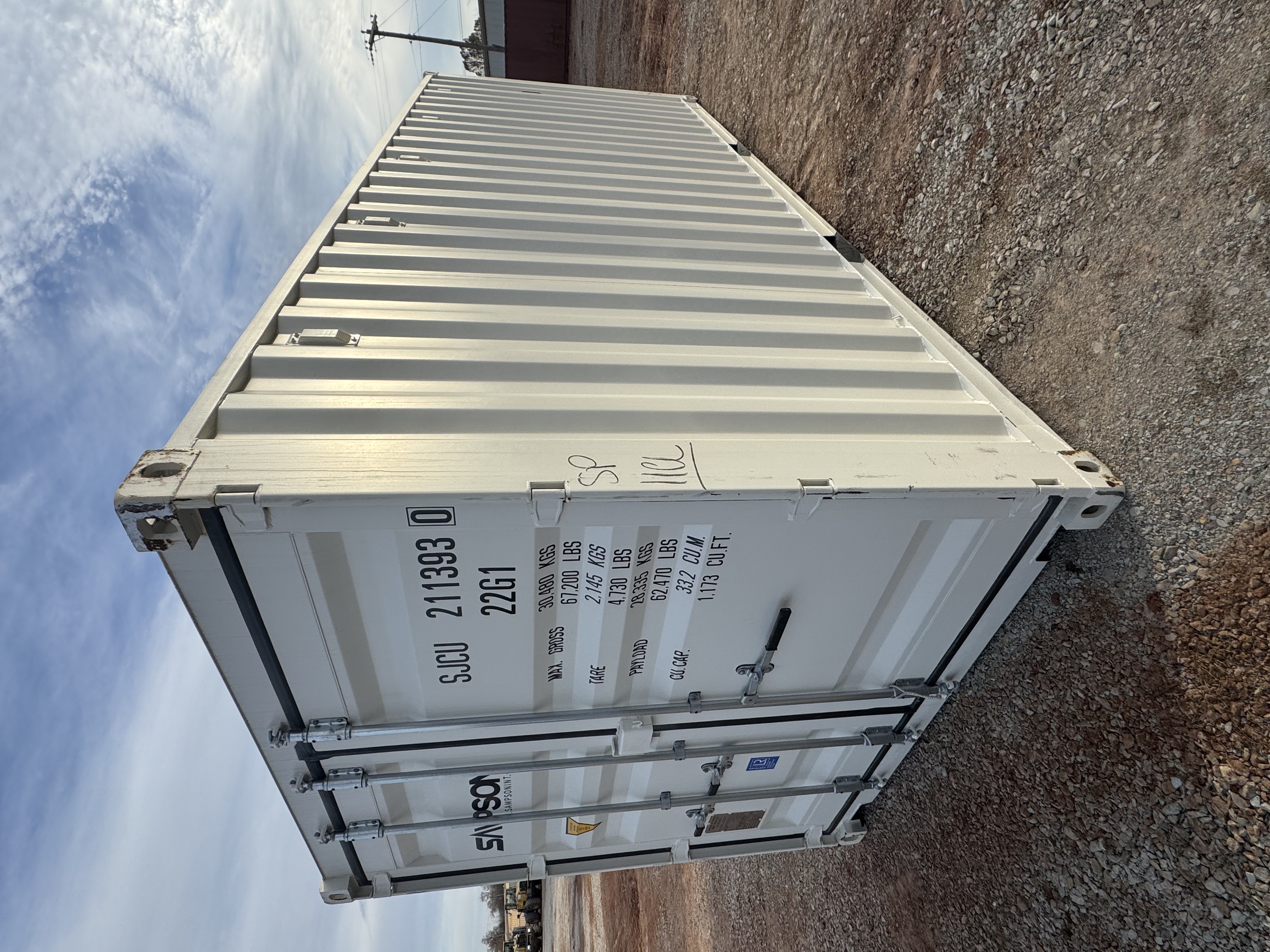 Front corner view of the product