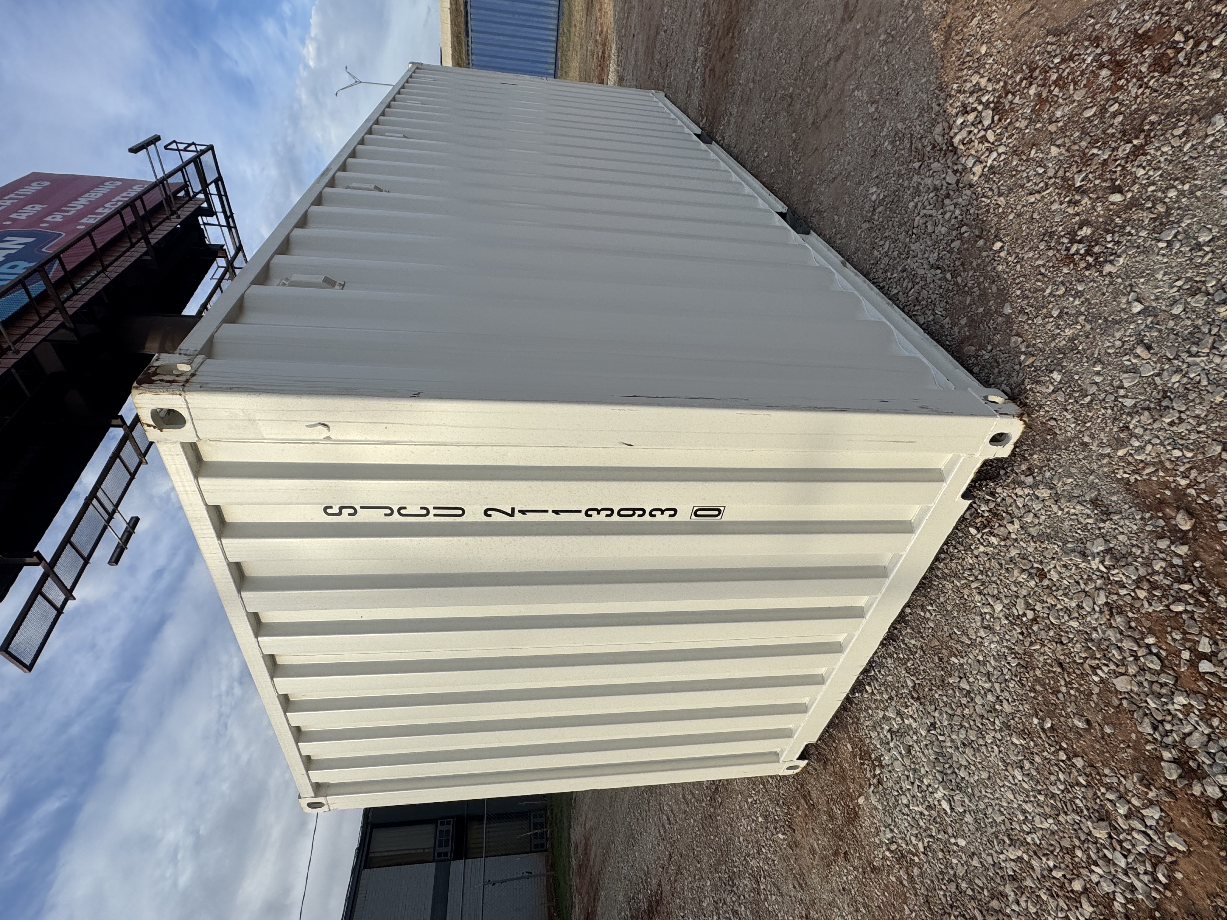 Rear corner view of the product