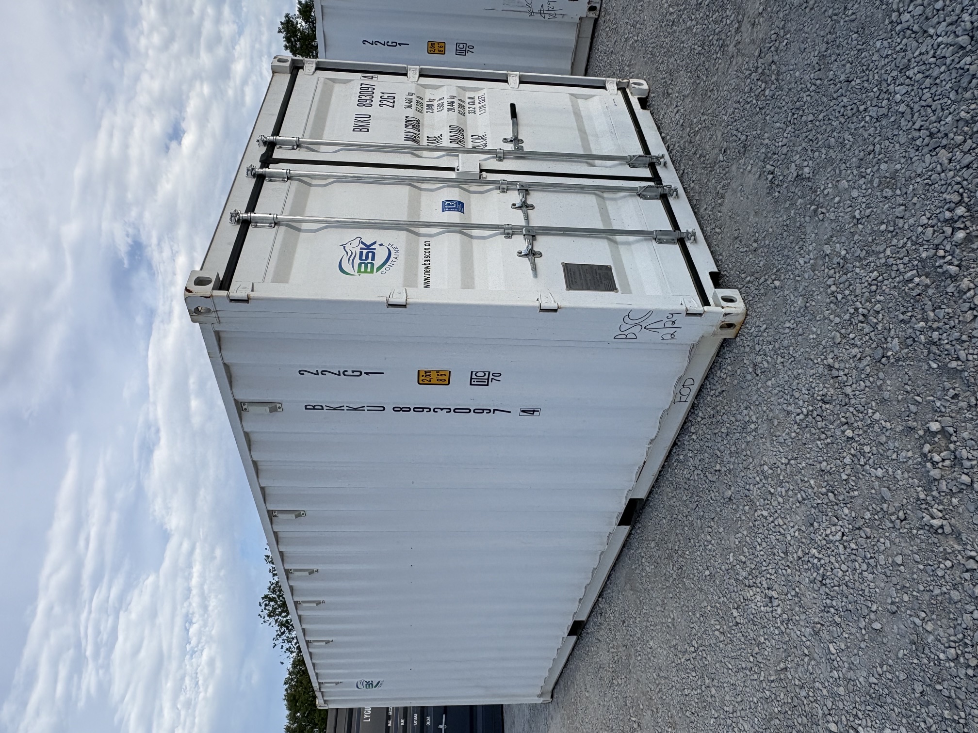 Front corner view of the product