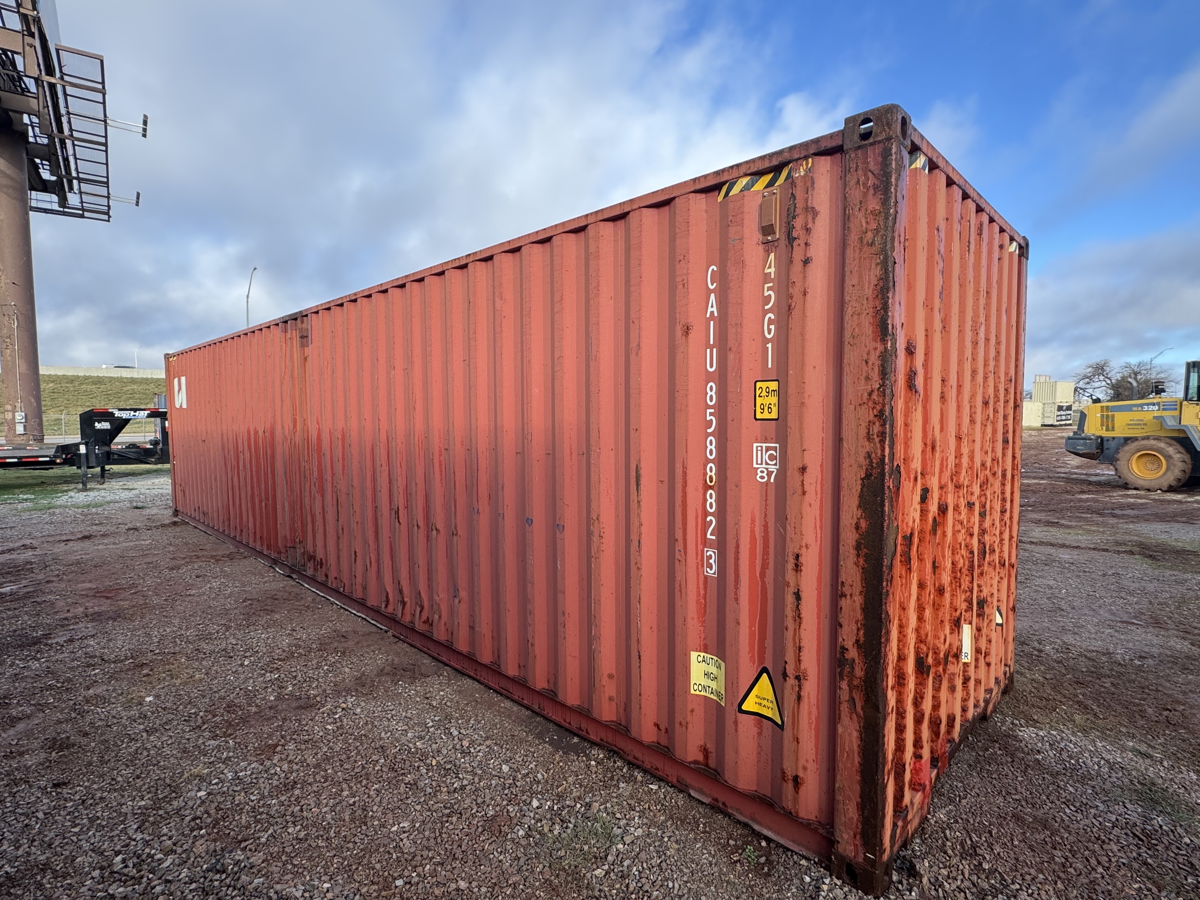 Front corner view of the product