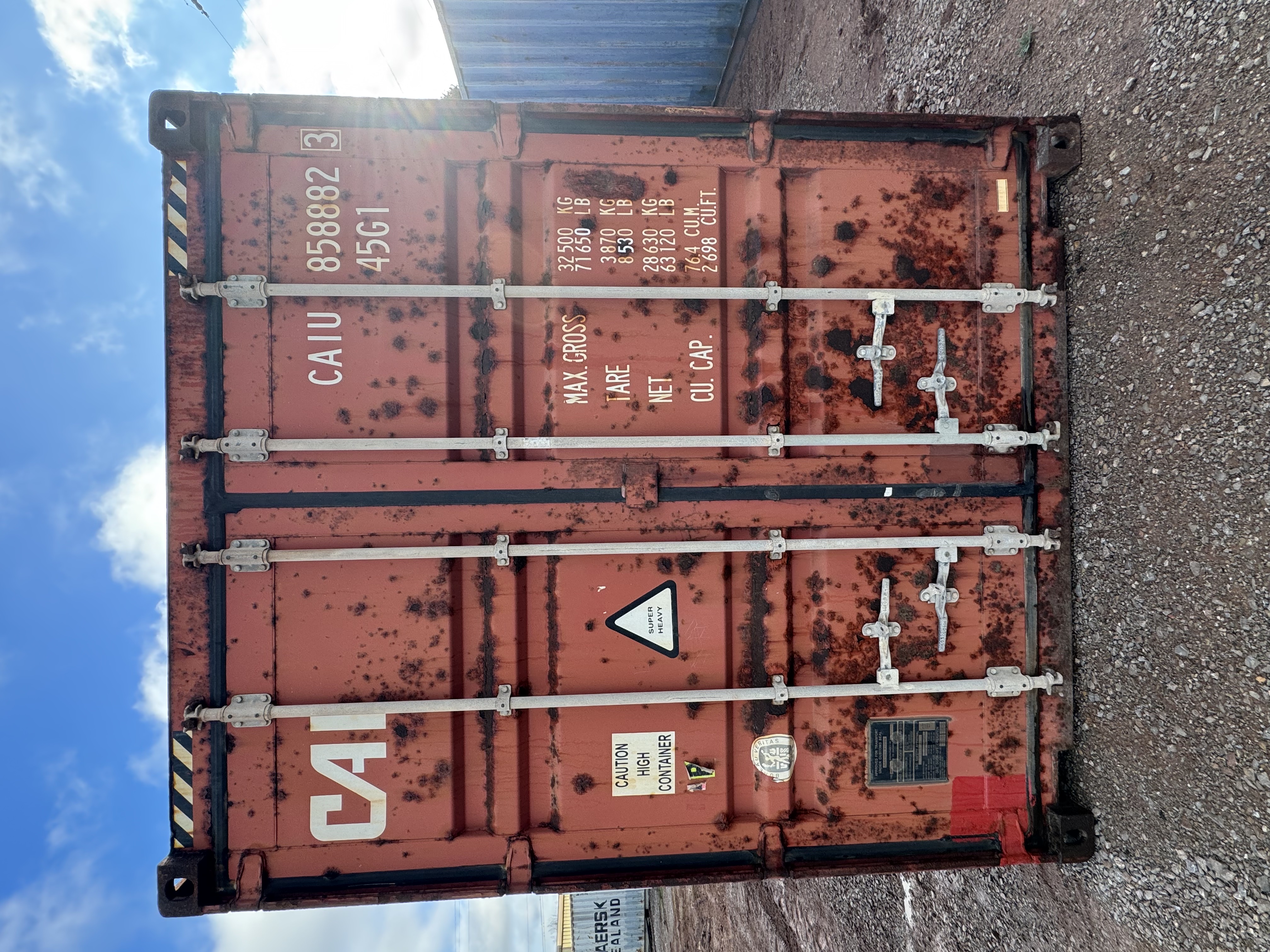 Rear corner view of the product