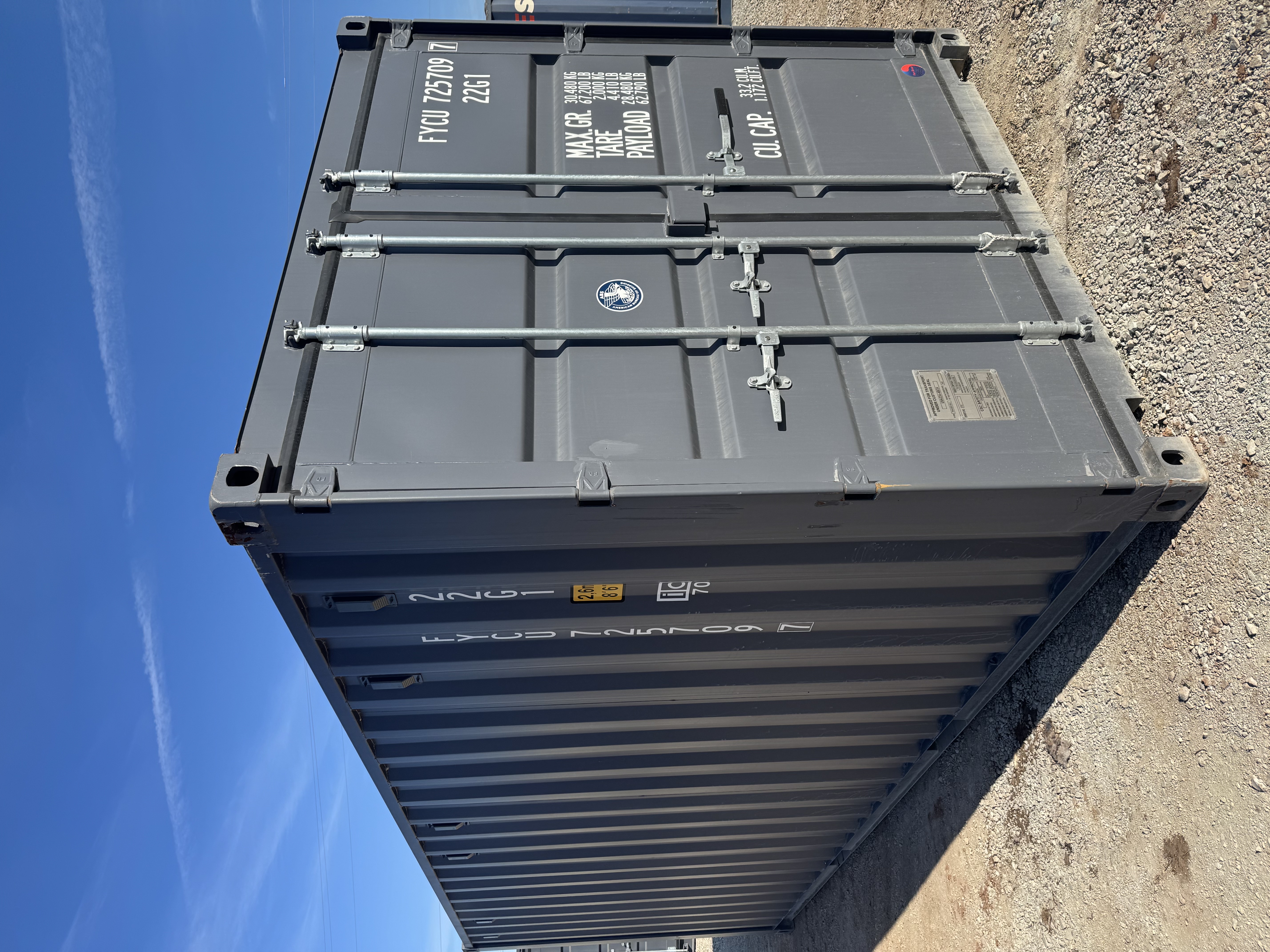 Rear corner view of the product