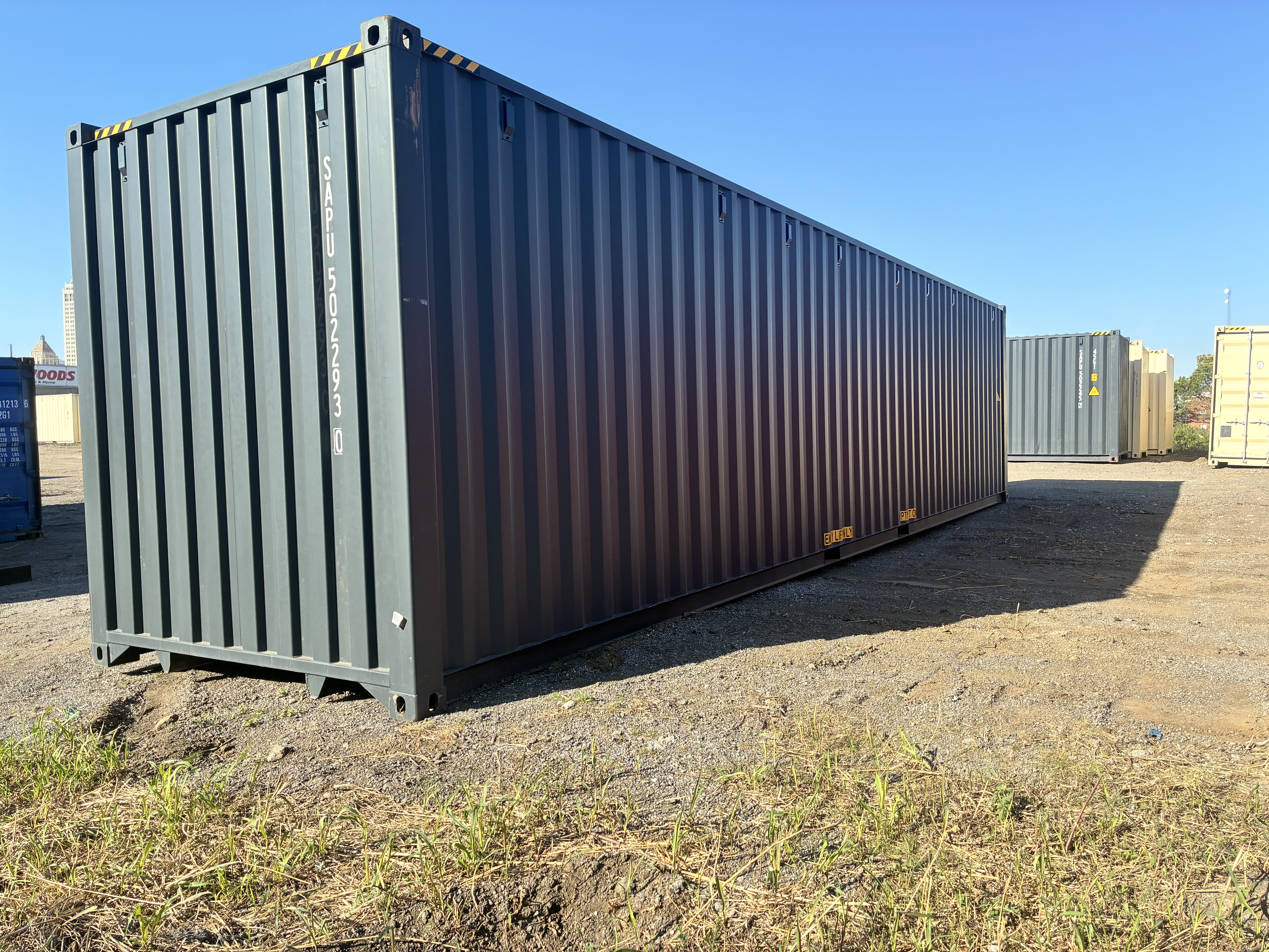 Rear corner view of the product