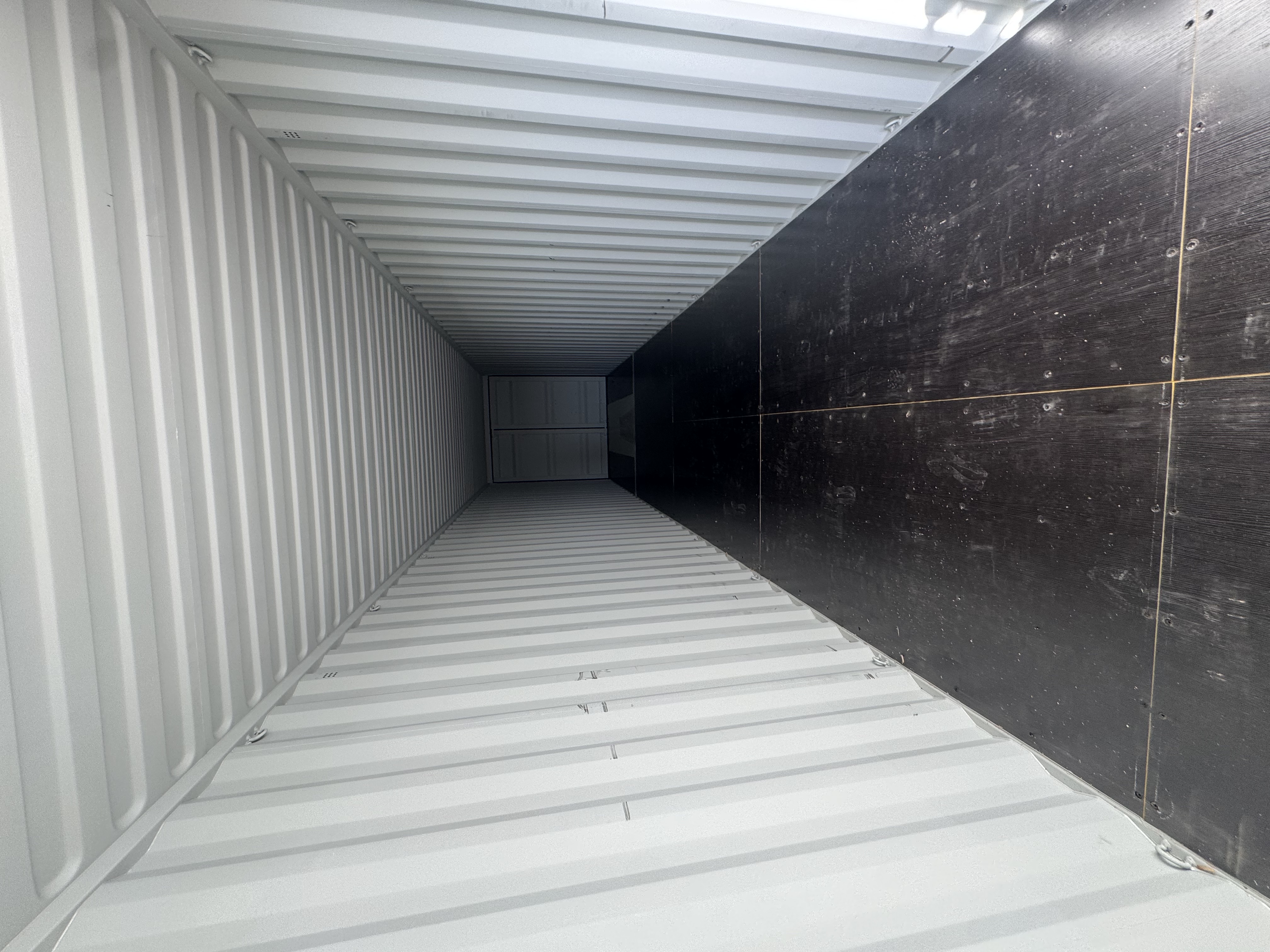 Rear corner view of the product