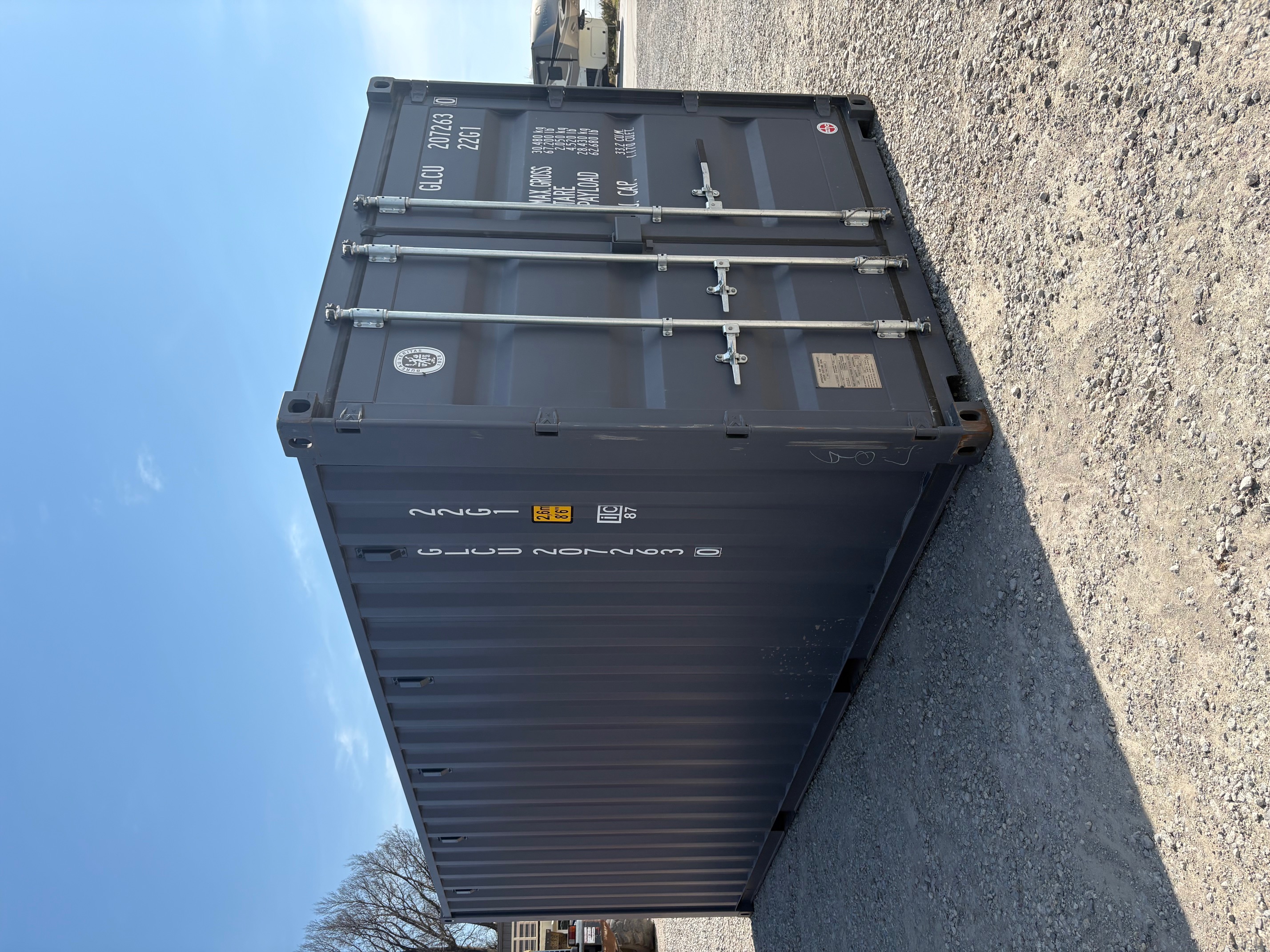 Front corner view of the product