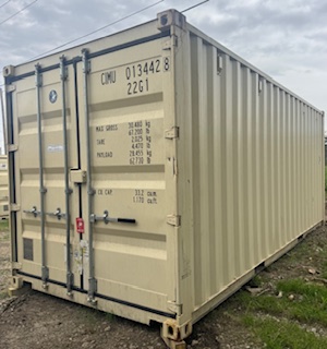 Front corner view of the product