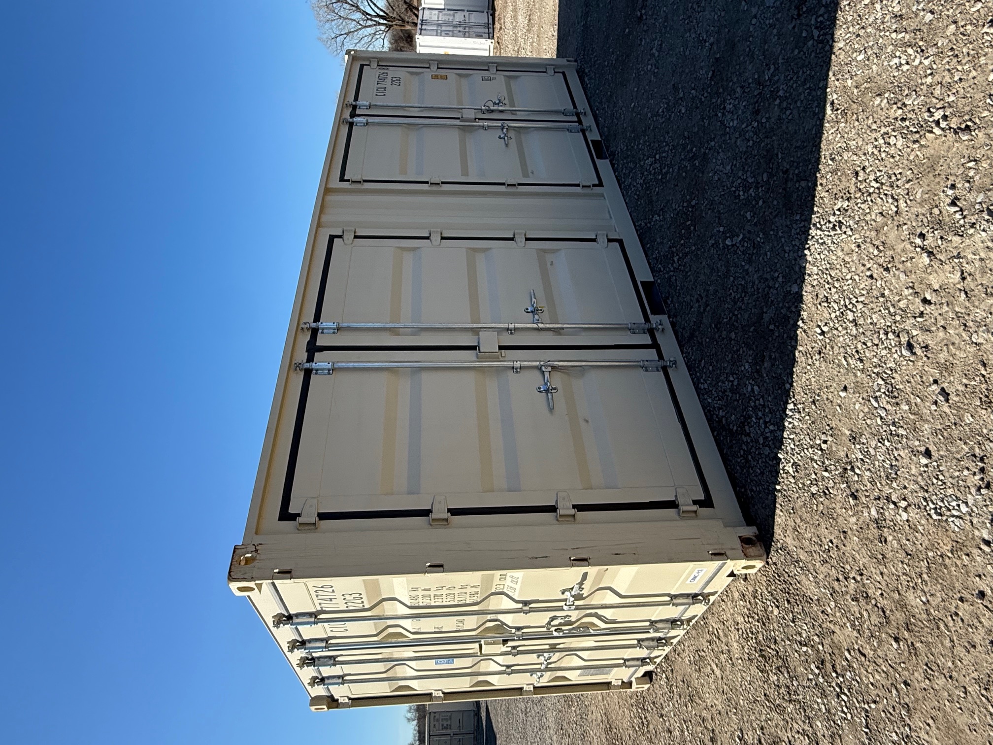 Front corner view of the product