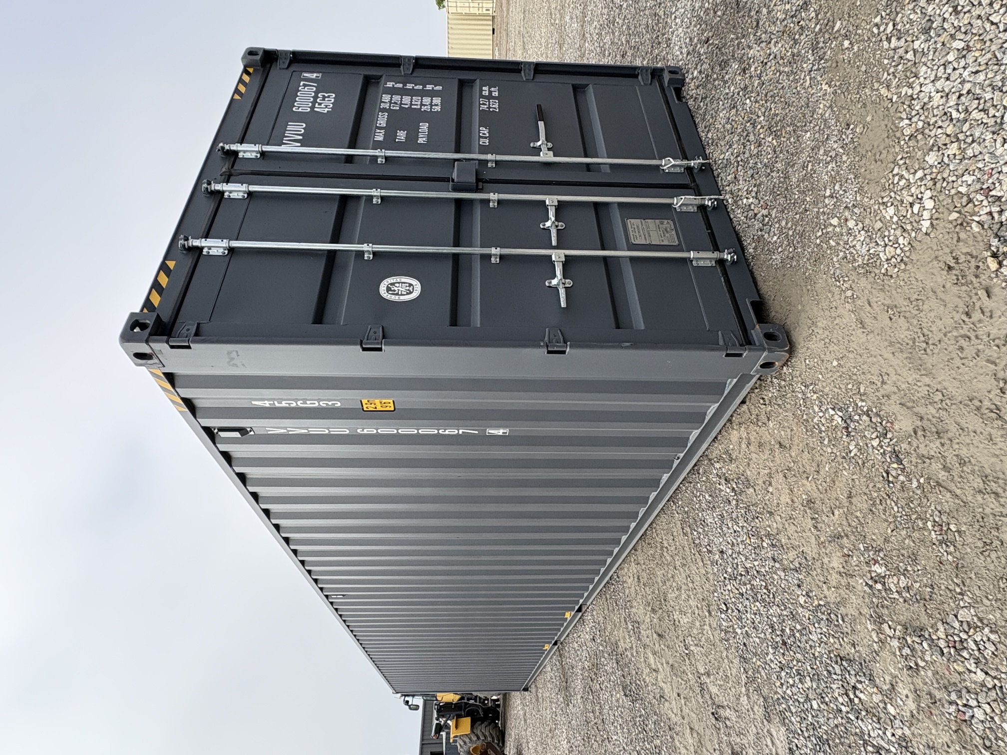 Front corner view of the product