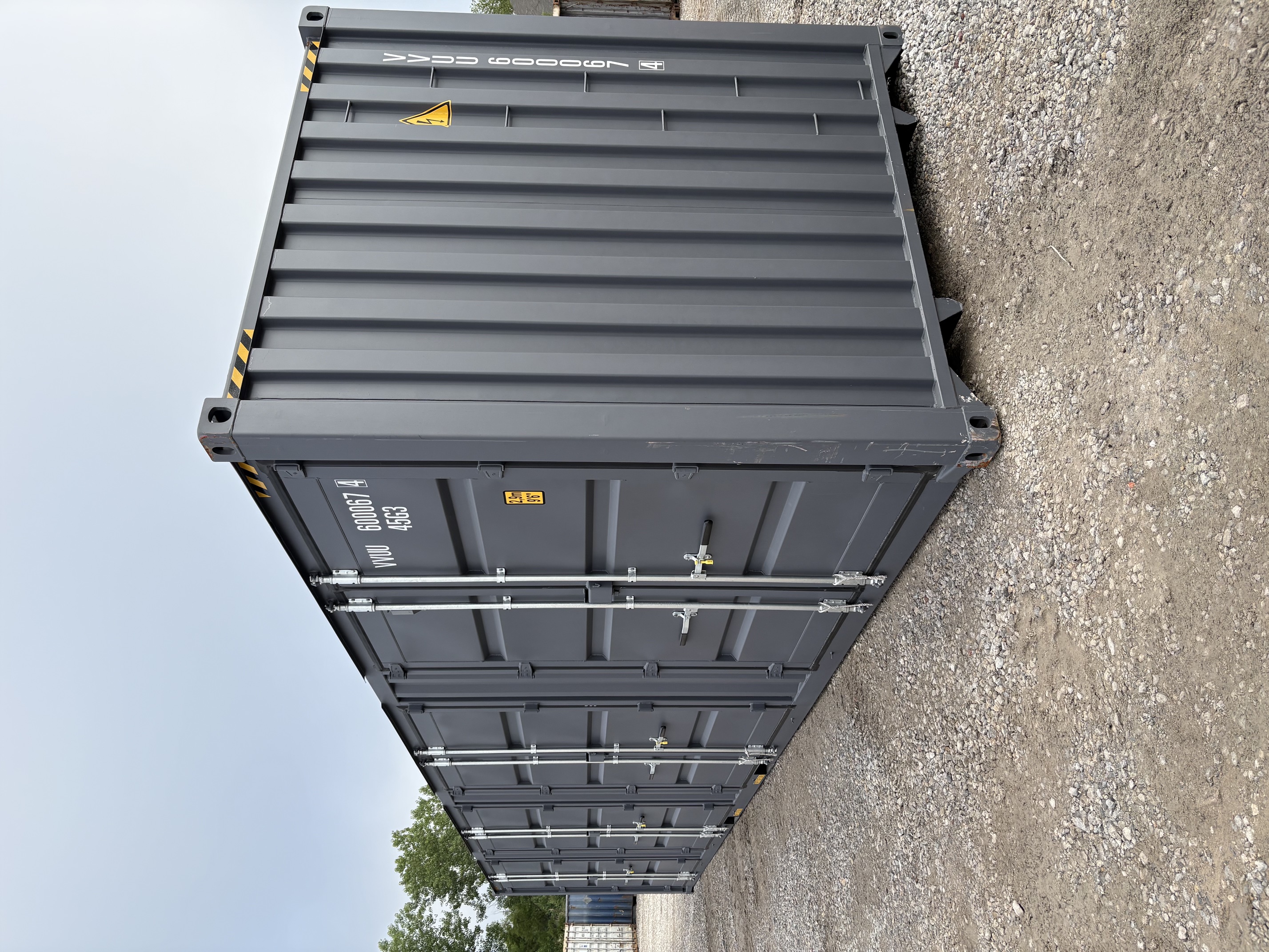 Rear corner view of the product