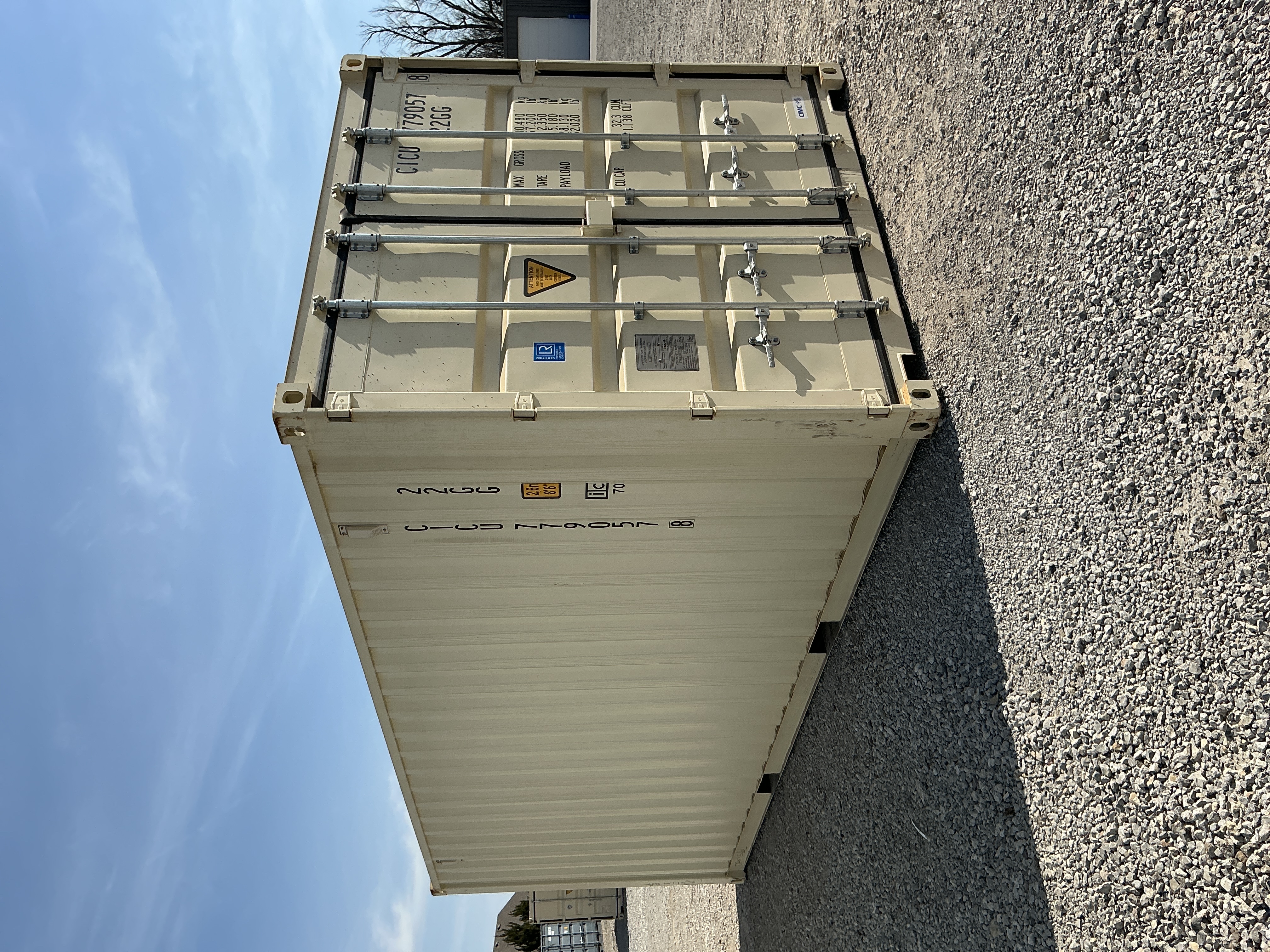 Front corner view of the product