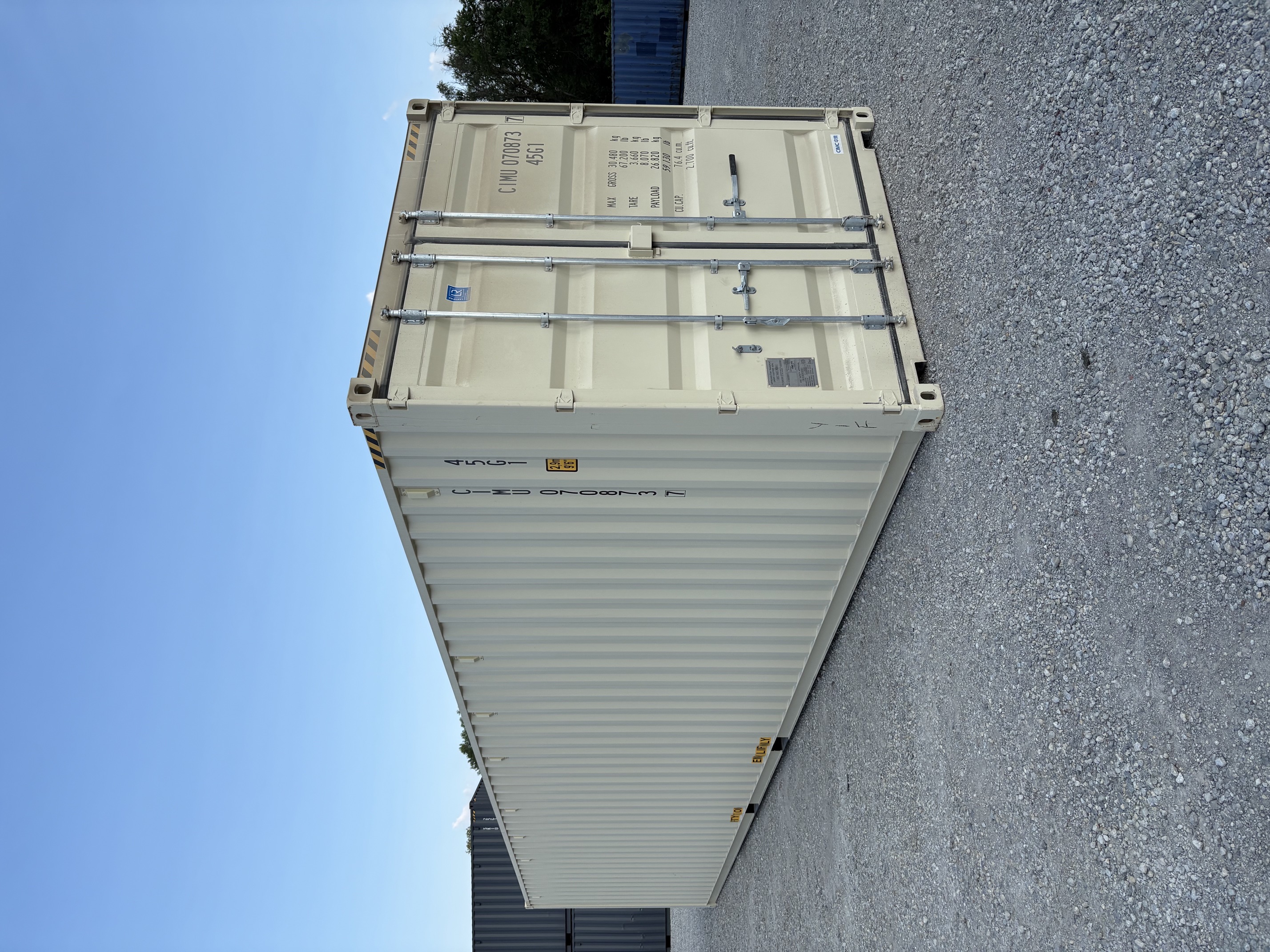 Front corner view of the product