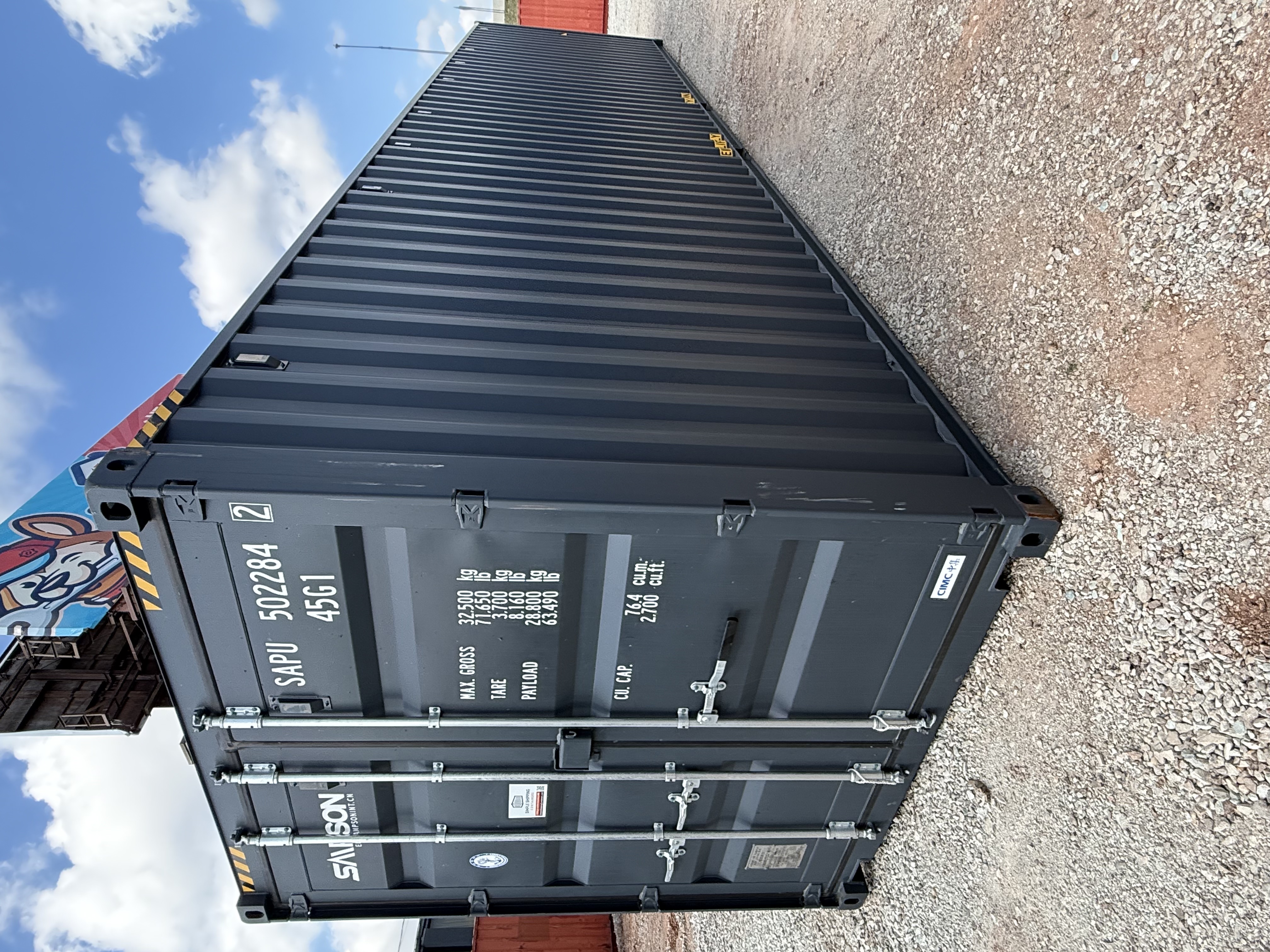 Front corner view of the product