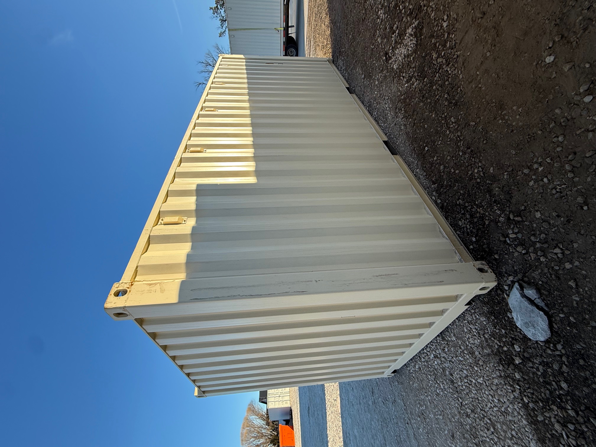 Rear corner view of the product