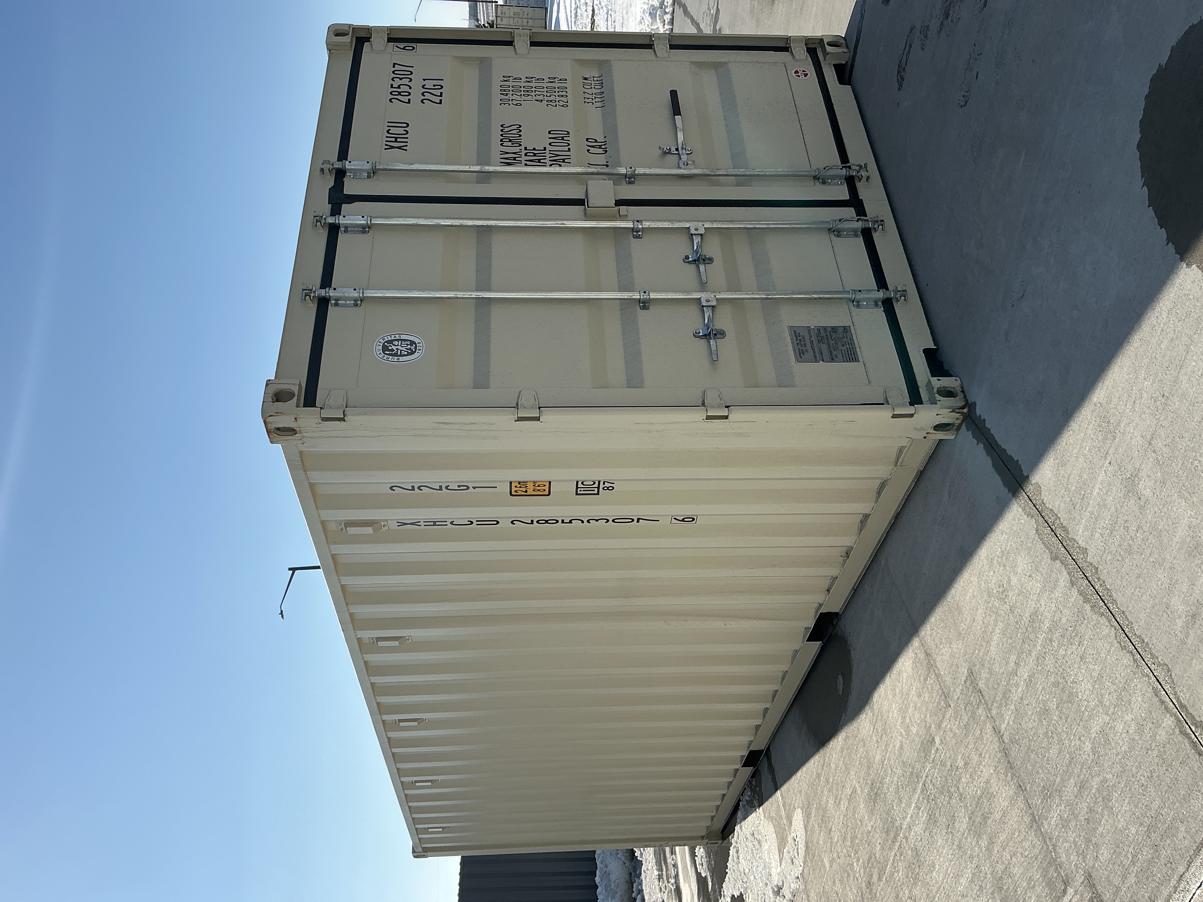 Front corner view of the product