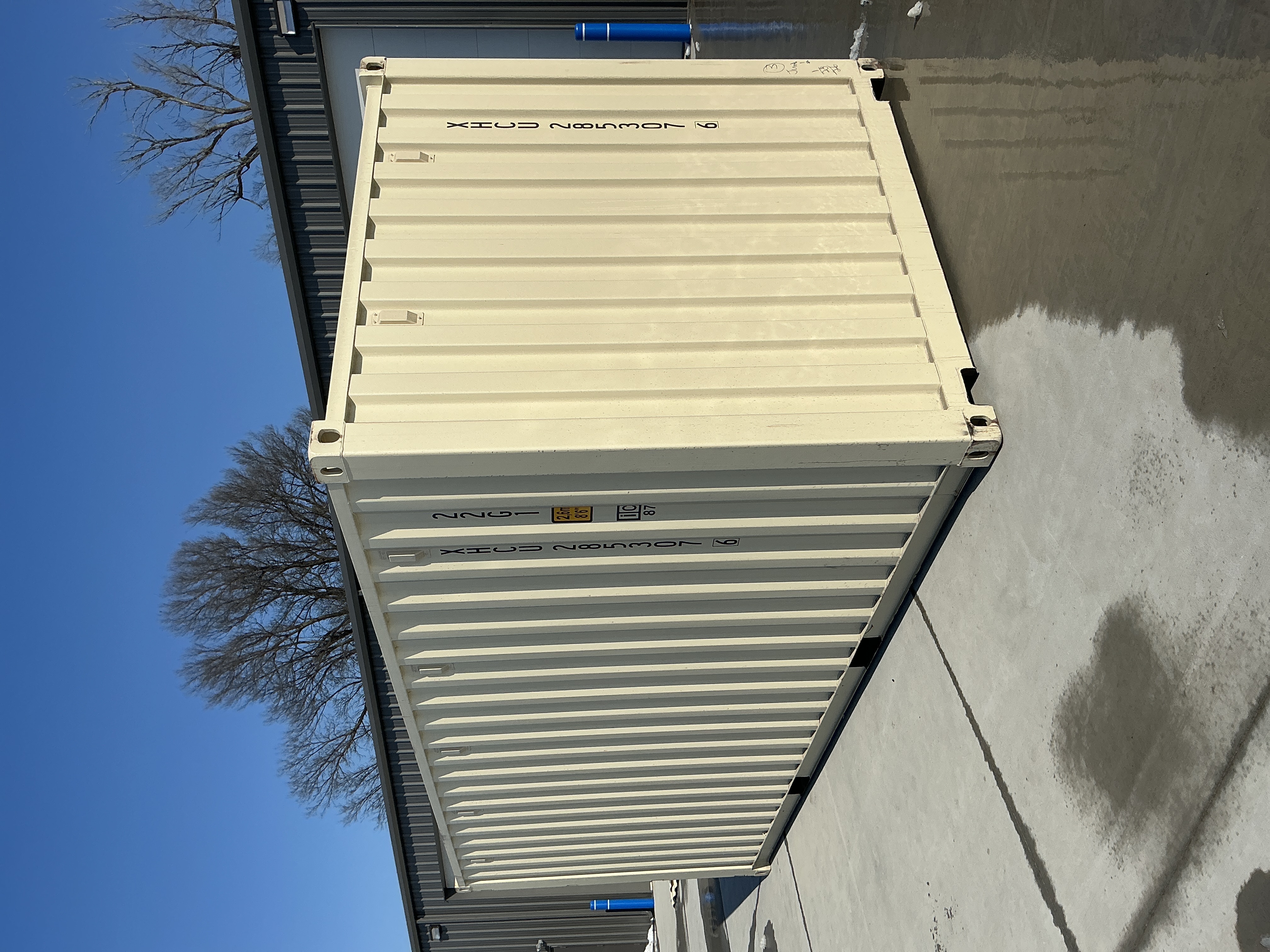 Rear corner view of the product