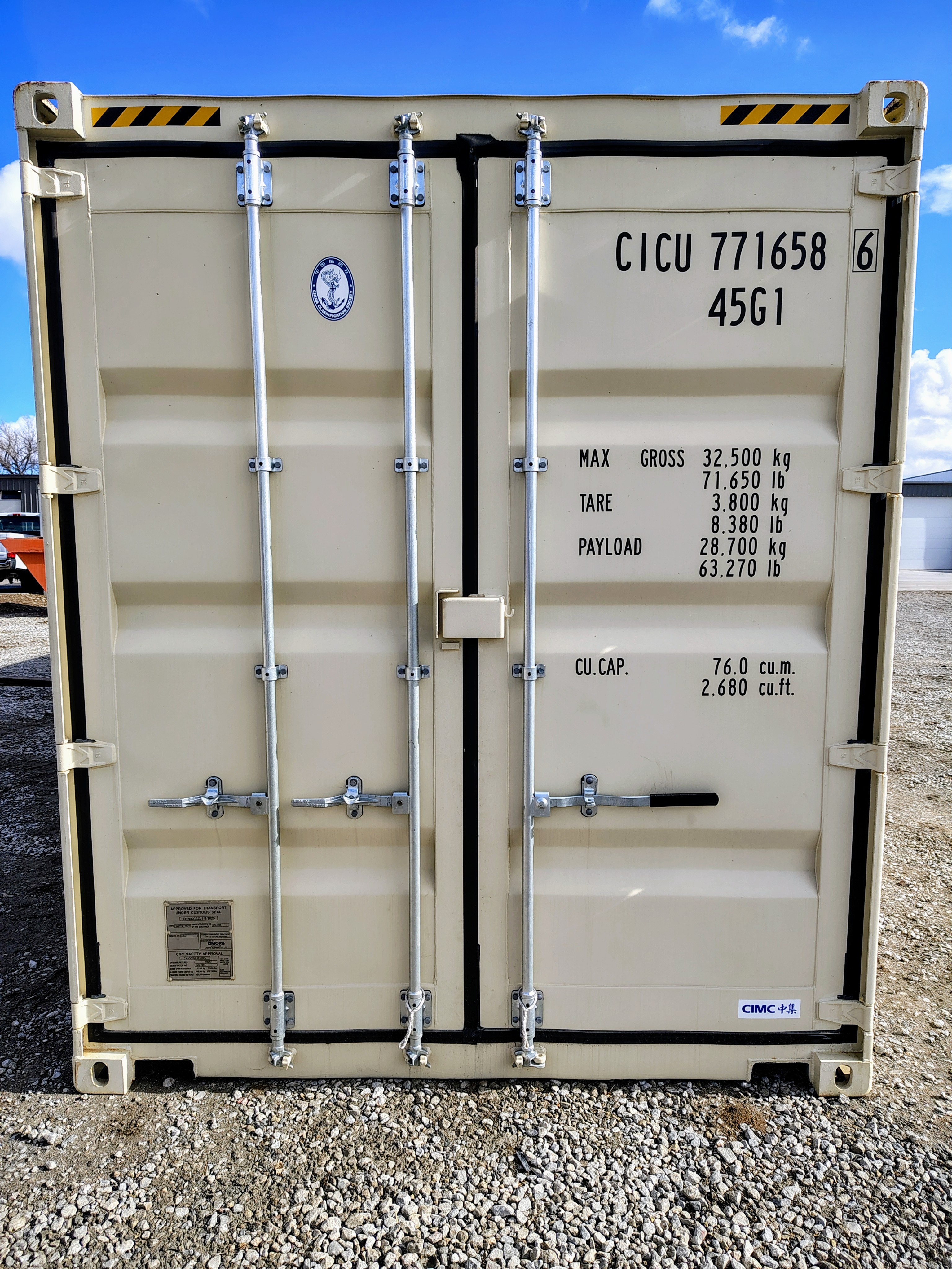 Front view of the product