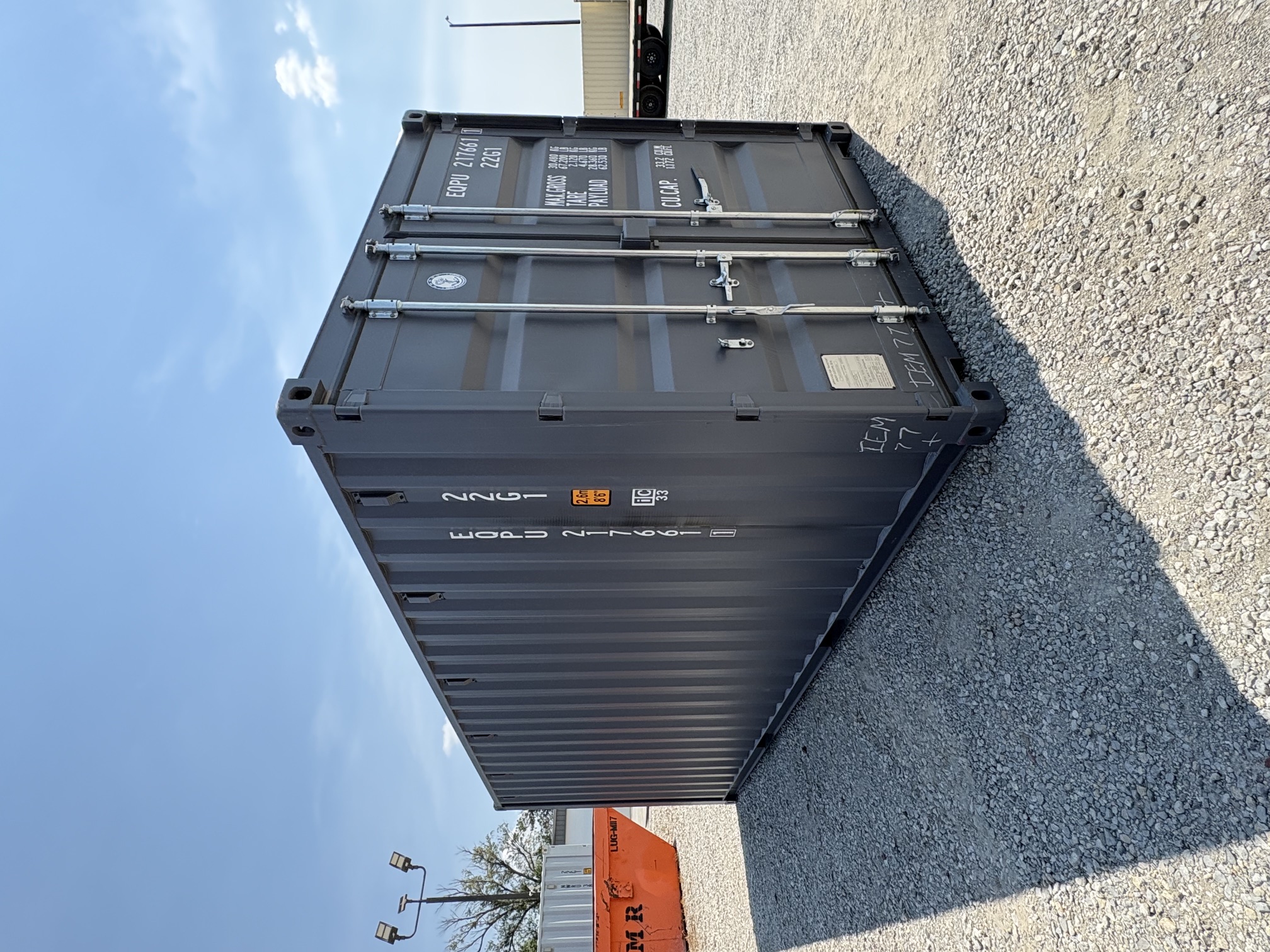 Front corner view of the product