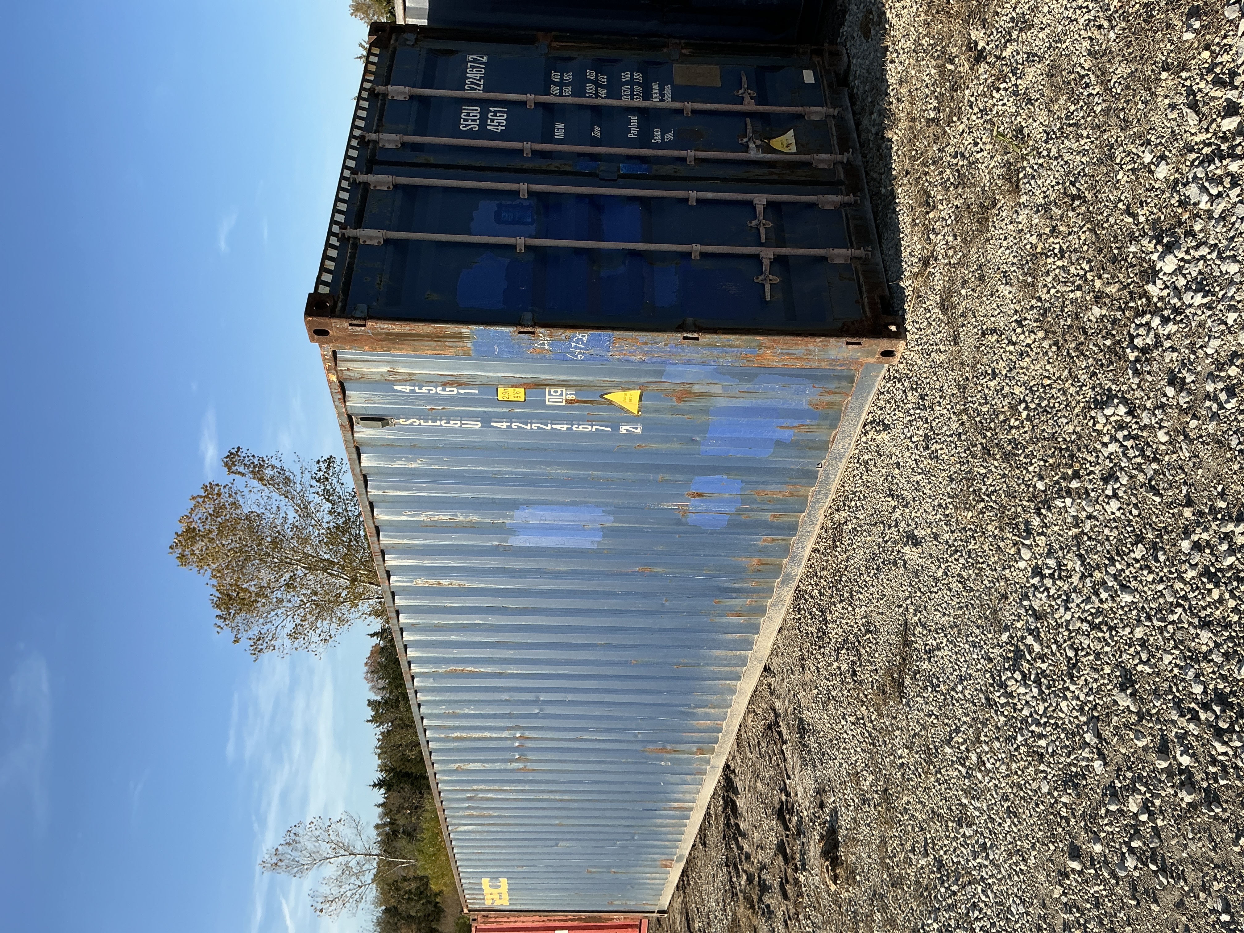 Front corner view of the product