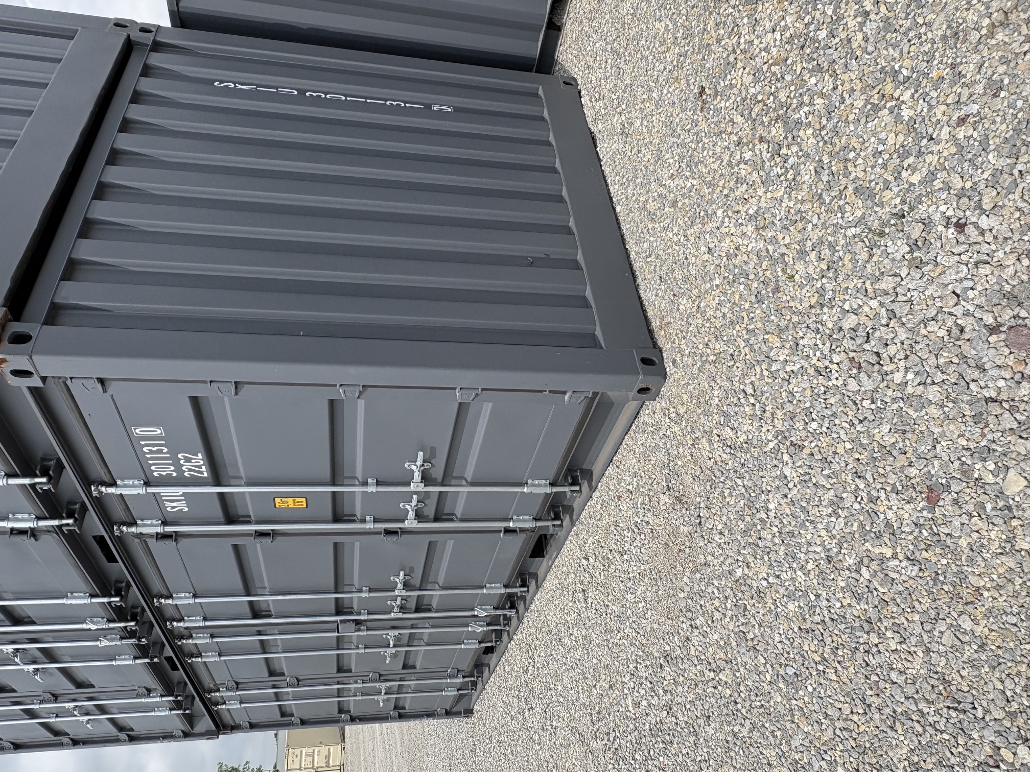 Rear corner view of the product