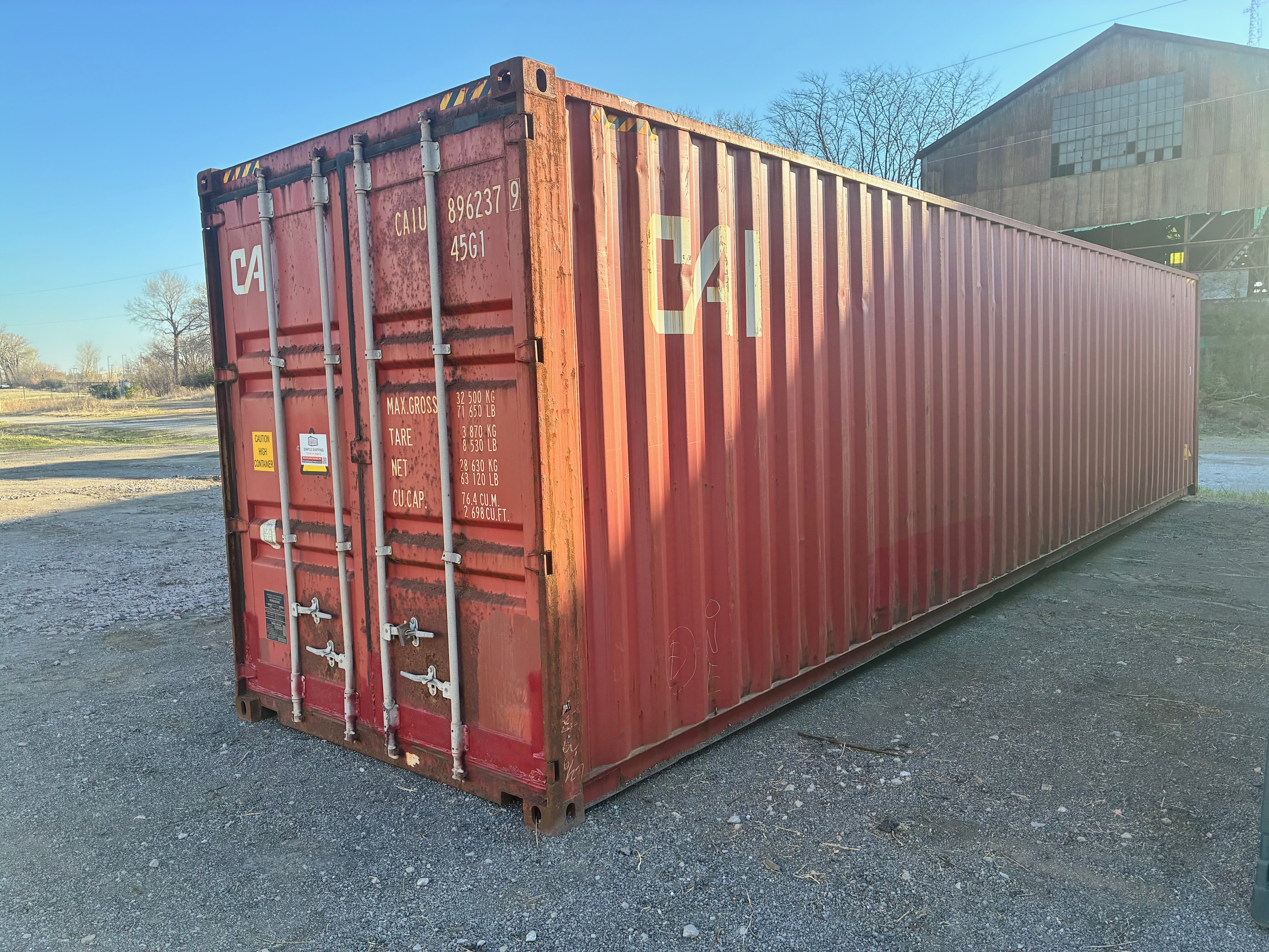 Front corner view of the product