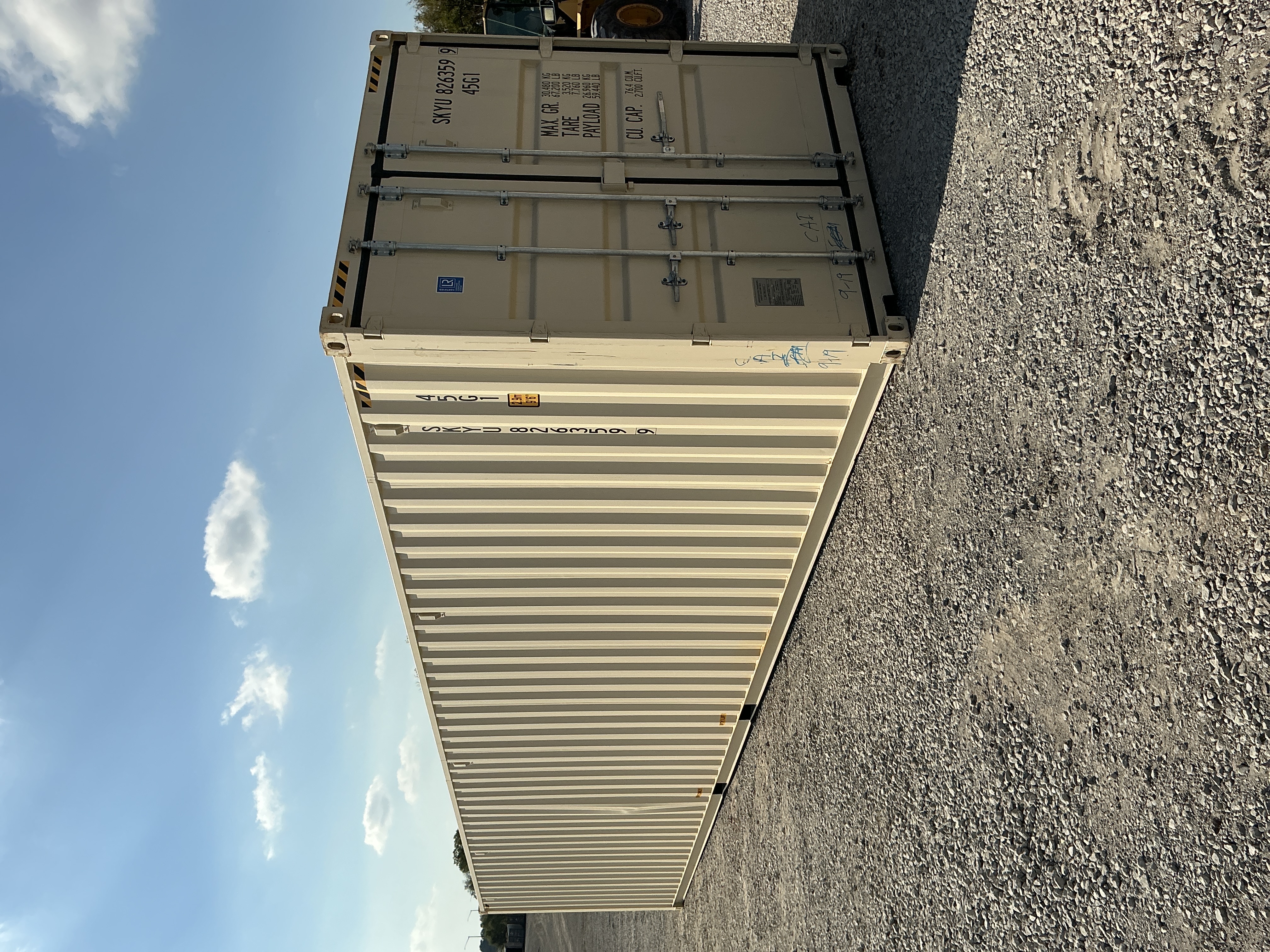 Front corner view of the product