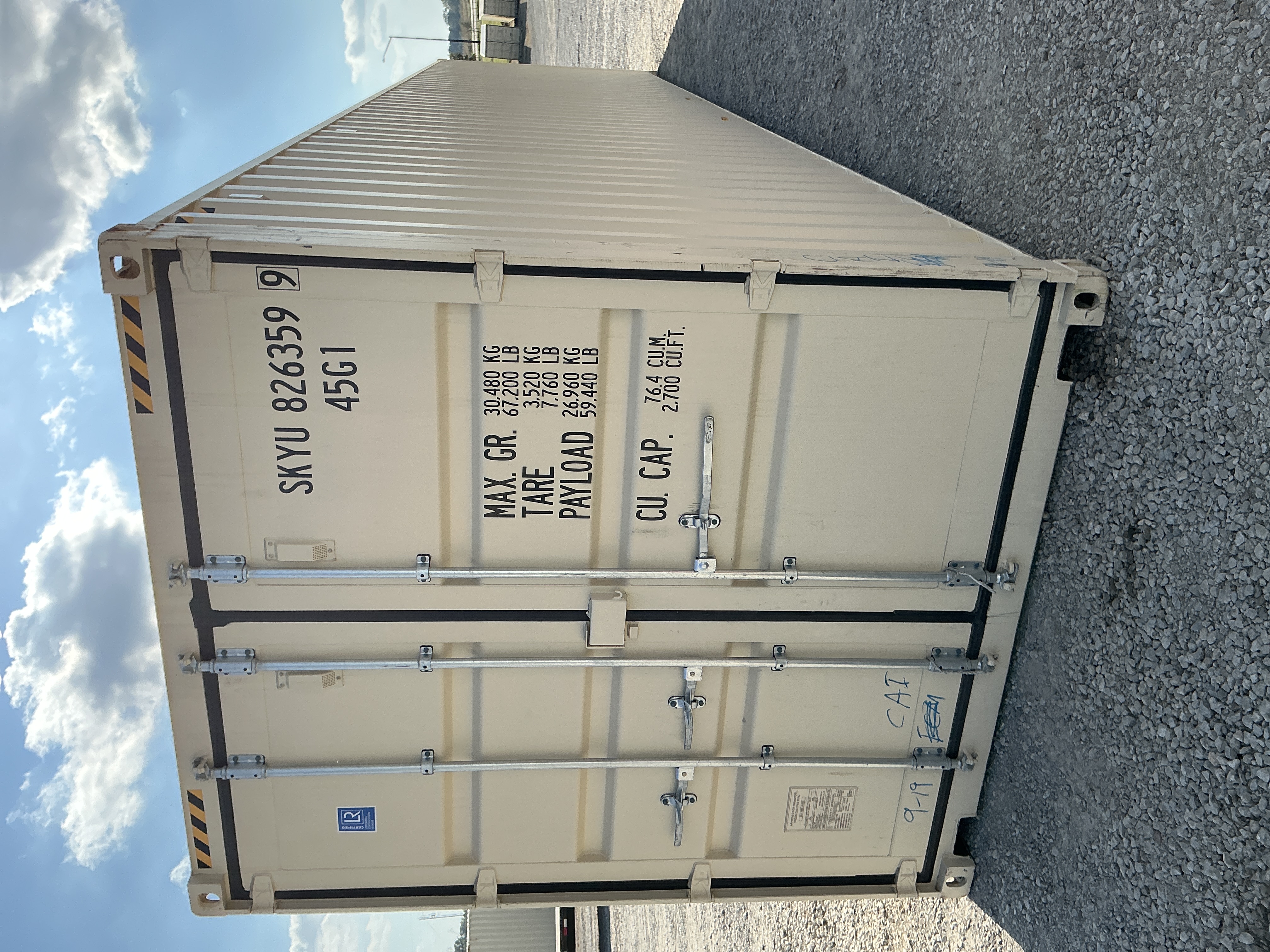 Front view of the product