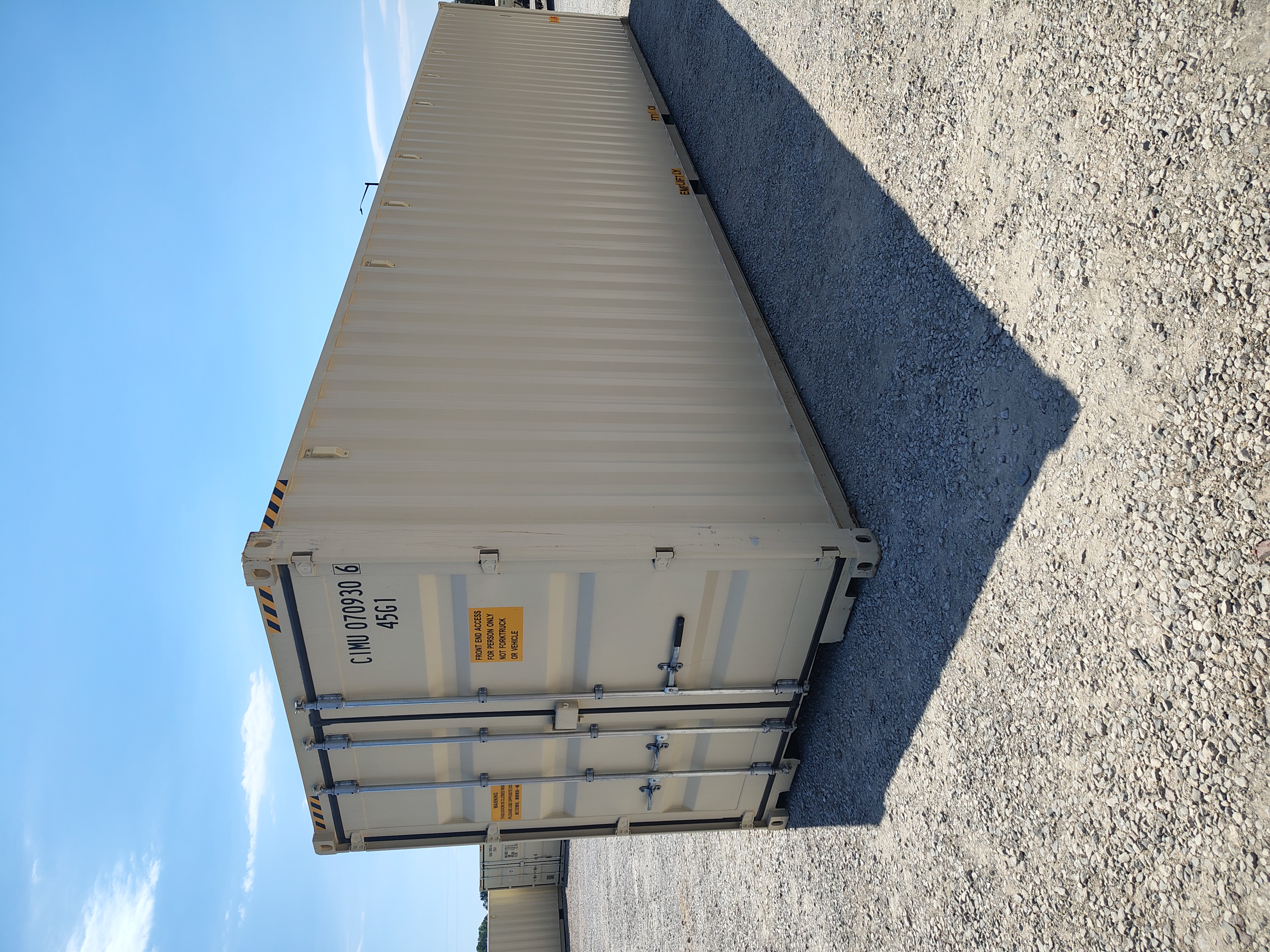 Front corner view of the product