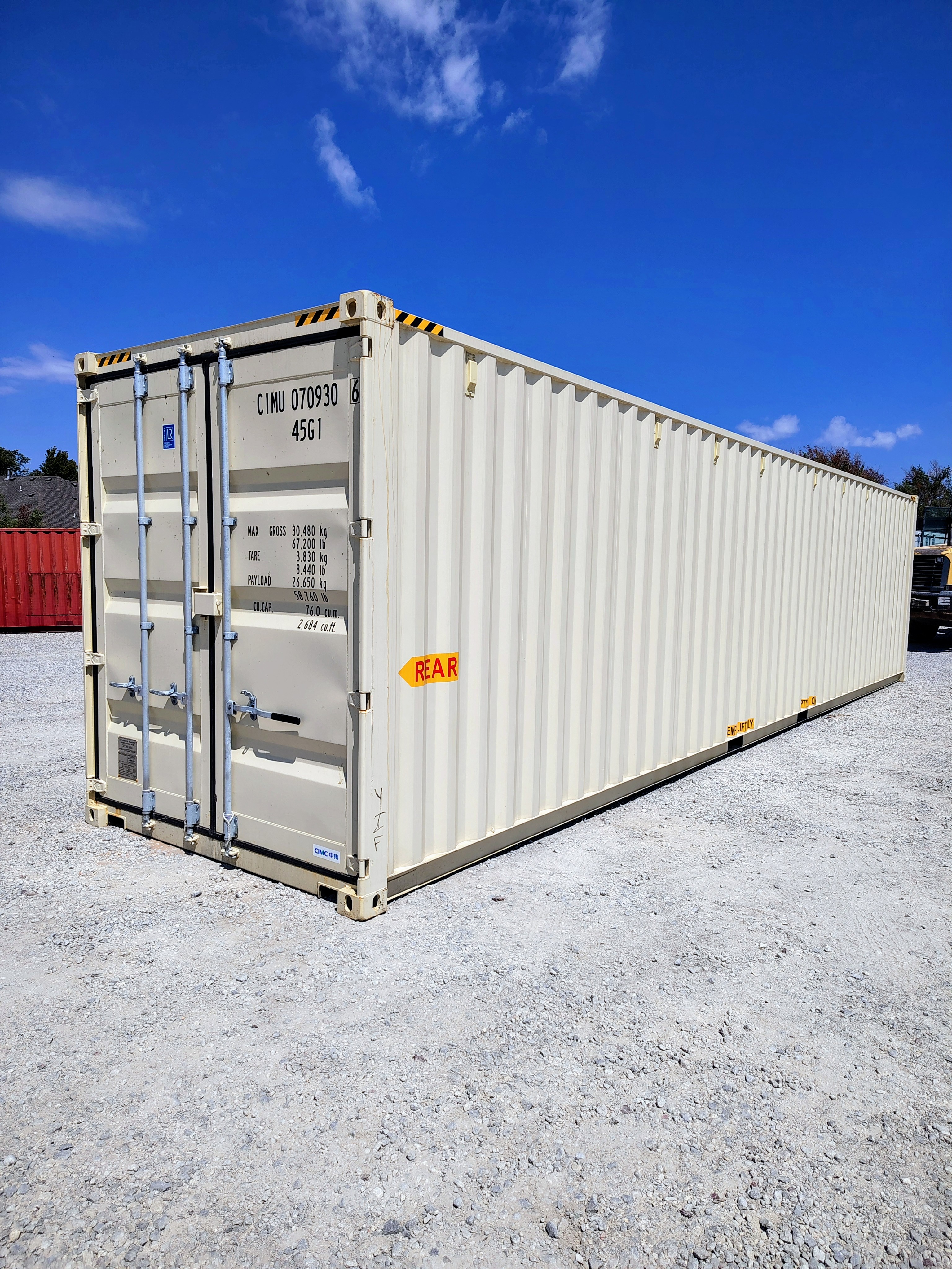 Rear corner view of the product