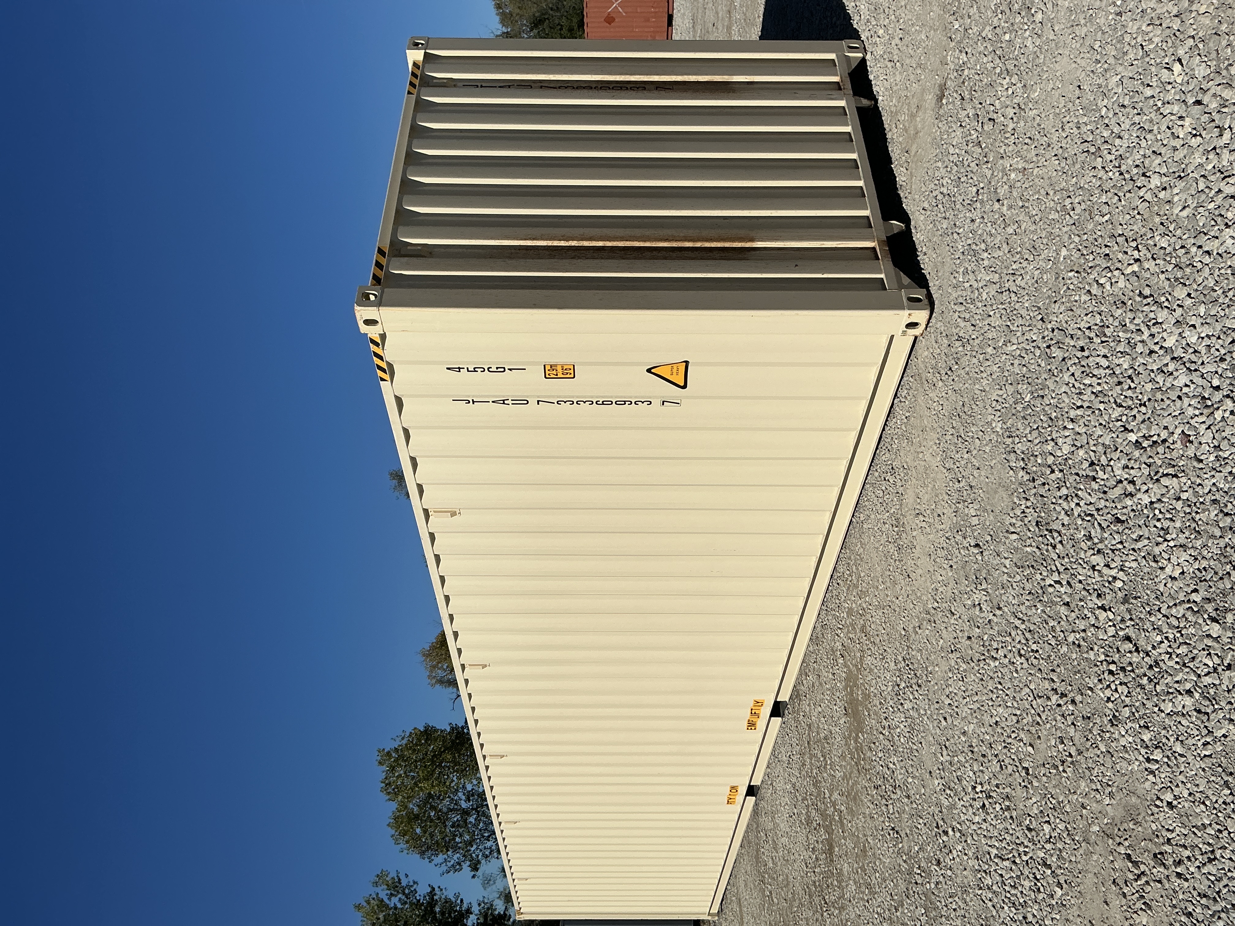 Rear corner view of the product