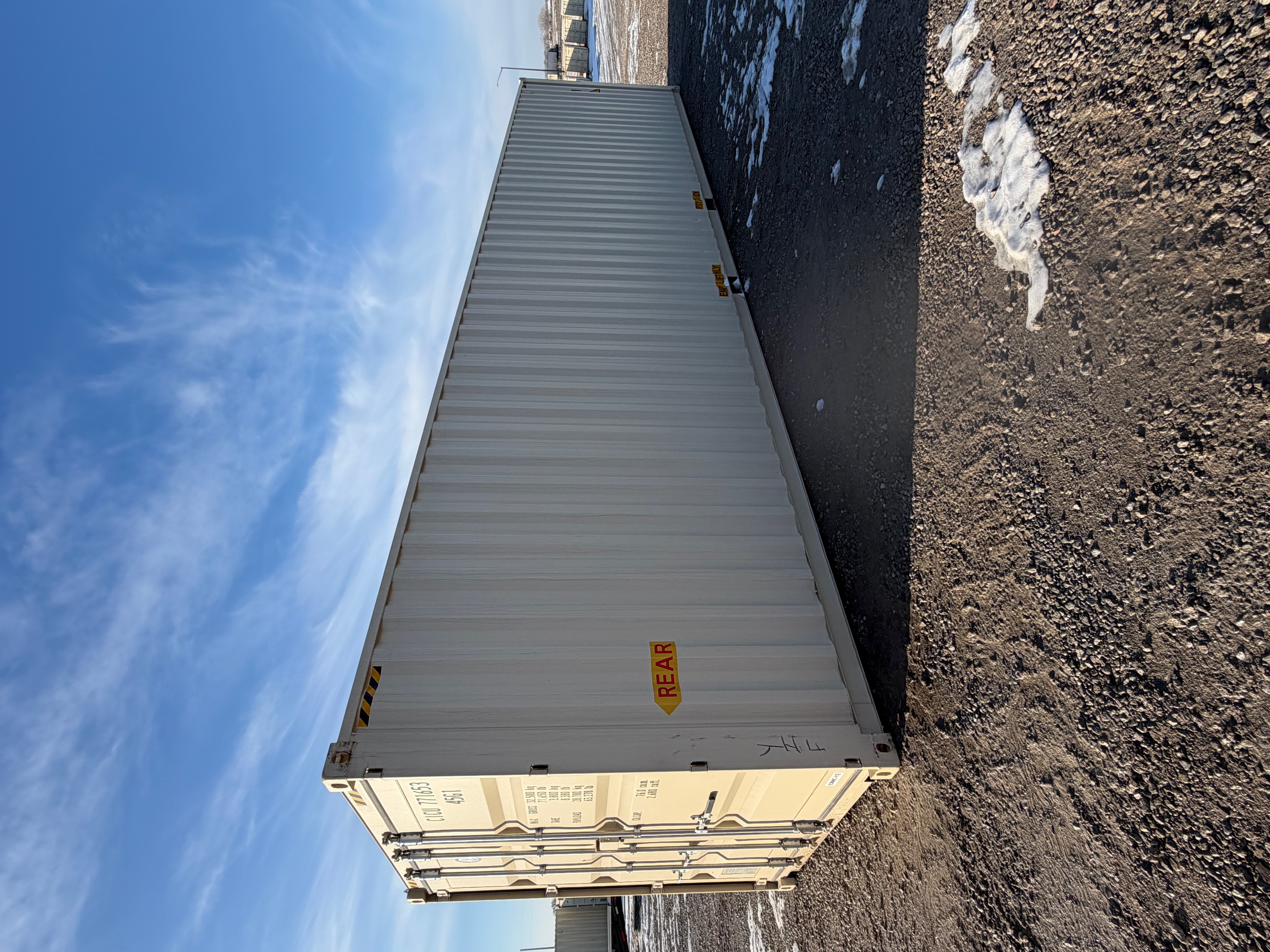 Front corner view of the product