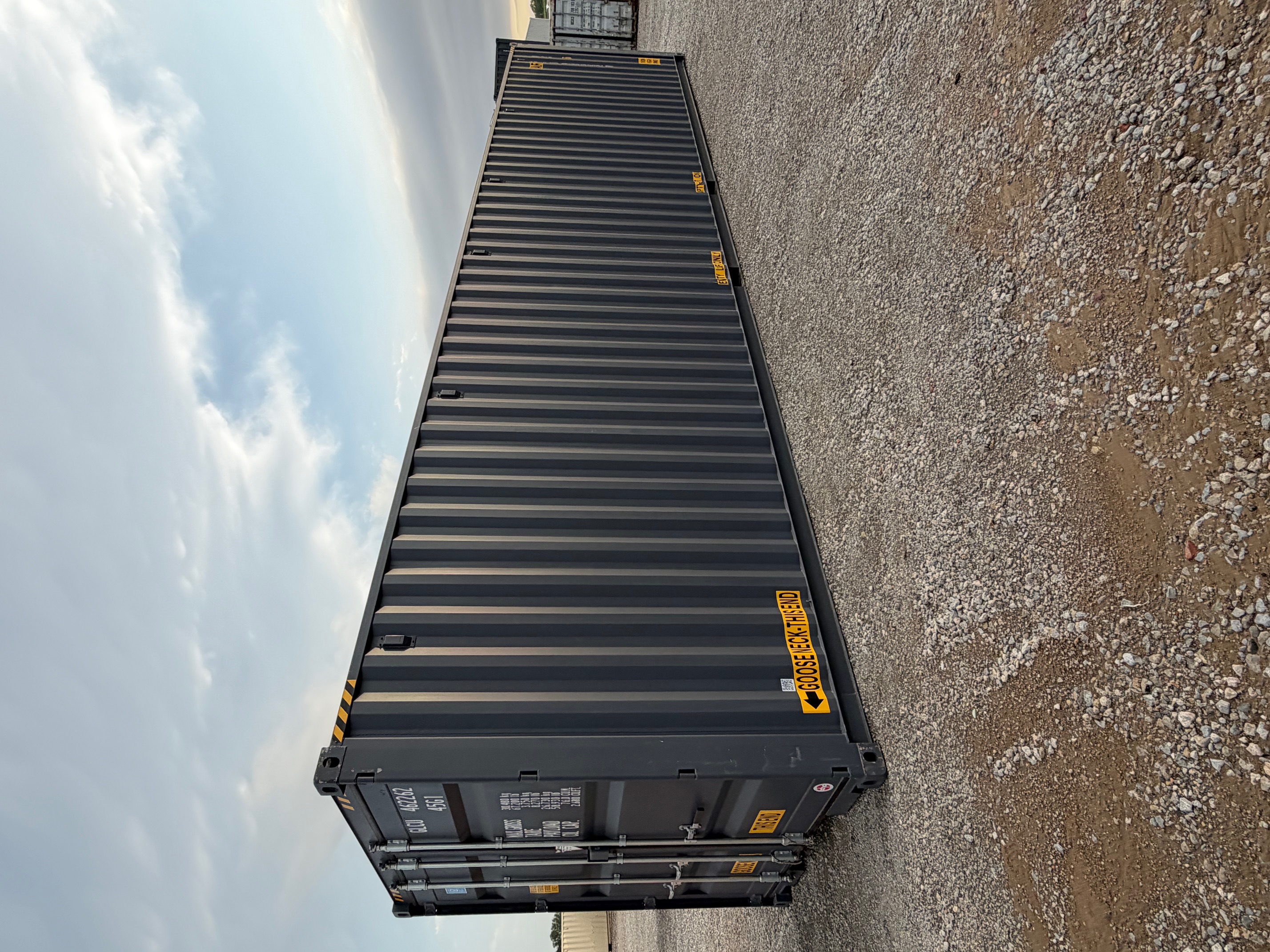 Rear corner view of the product