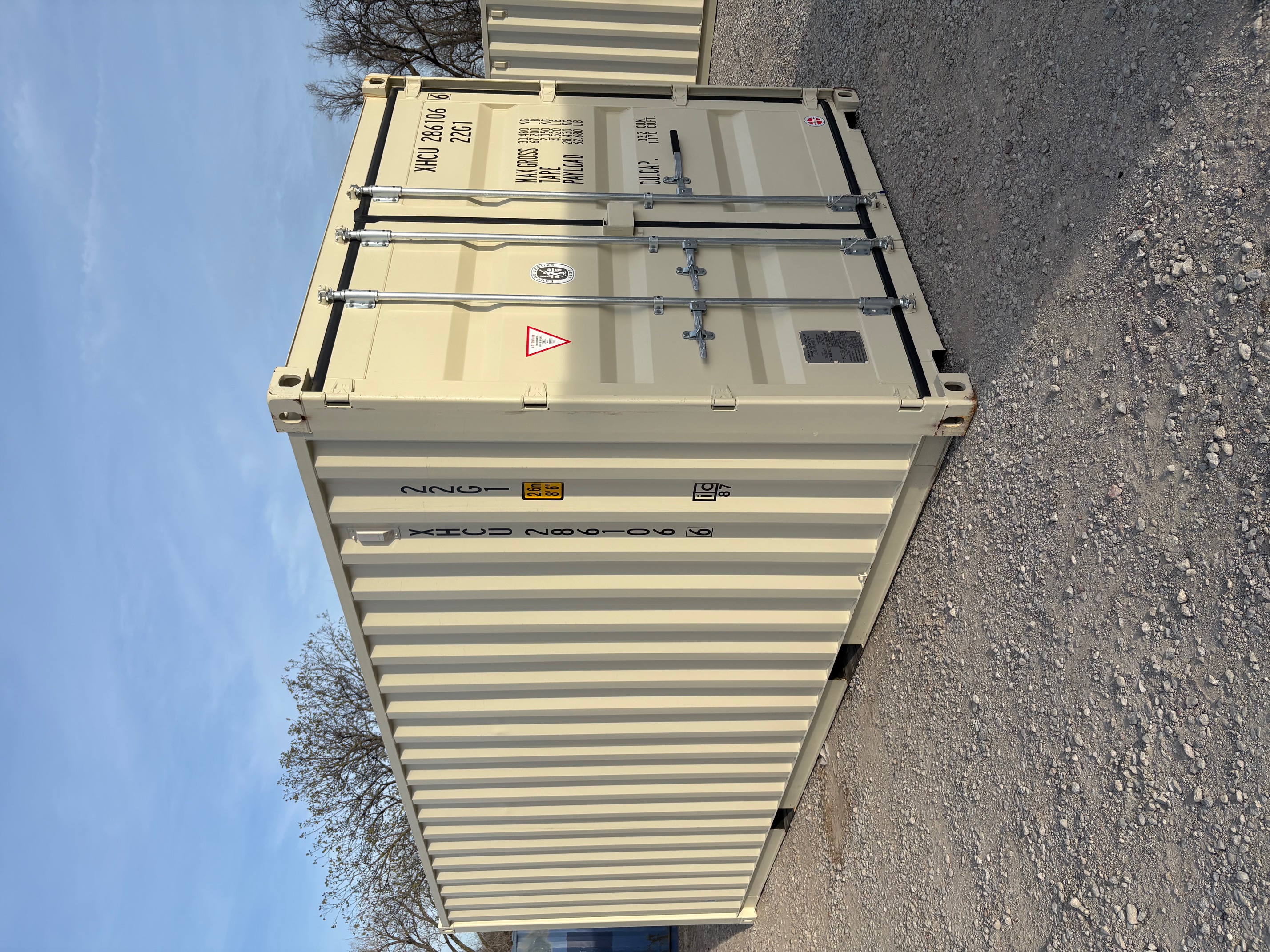 Front corner view of the product