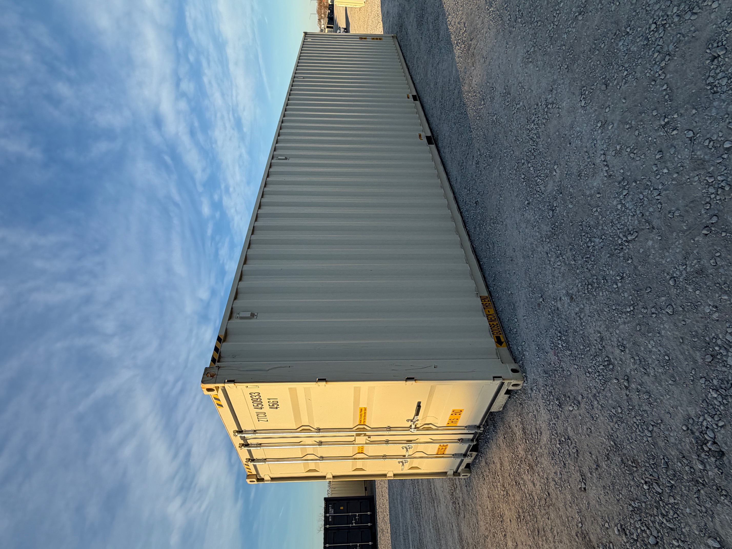 Rear corner view of the product